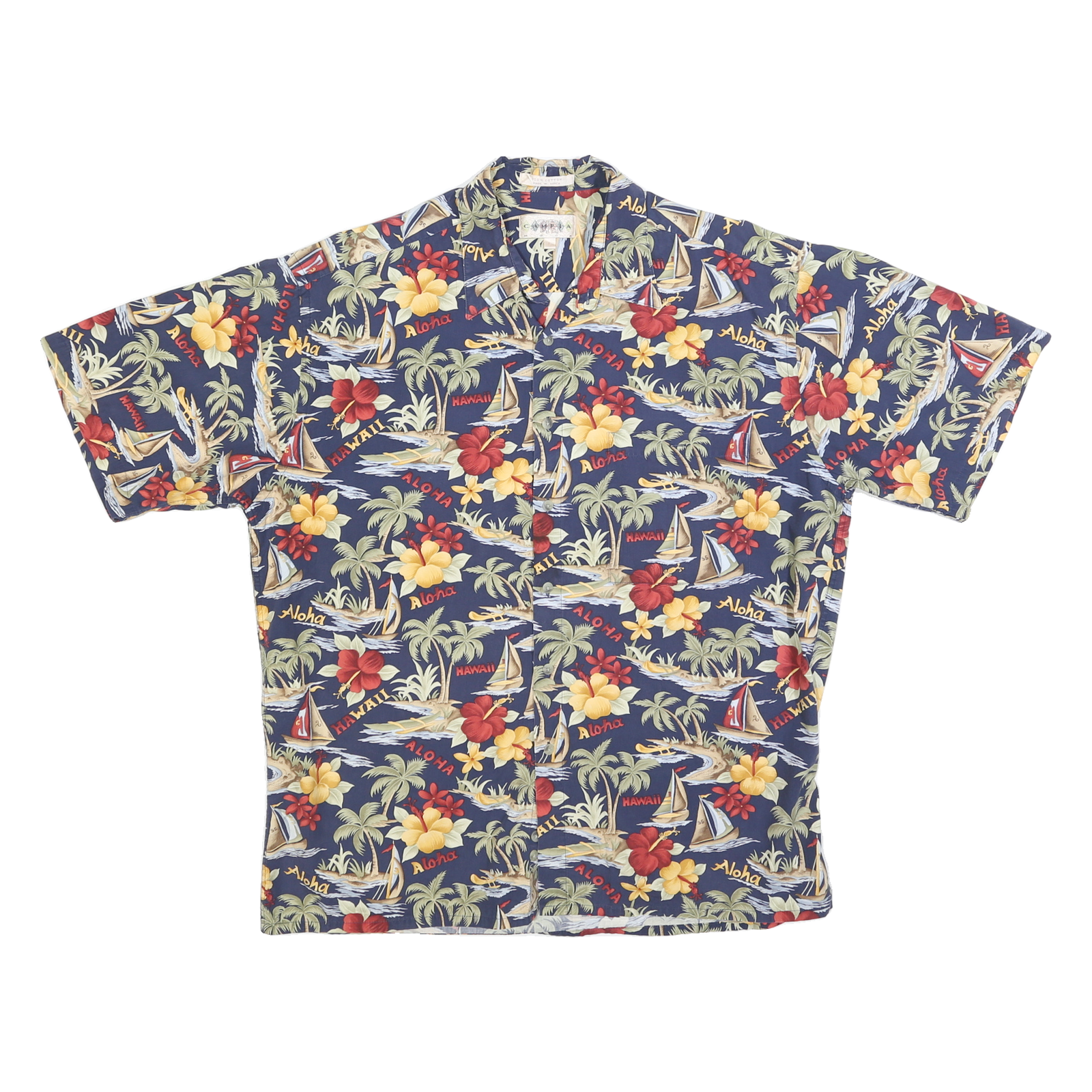 Buy CAMPIA Mens Blue Hawaiian Print Shirt L Cotton Blend Relaxed Fit Button Through Refurbished - $15.59 CAMPIA Mens Blue Hawaiian Print Shirt L Cotton Blend Relaxed Fit Button Through Refurbished - N/A refurbished available on Cerqular