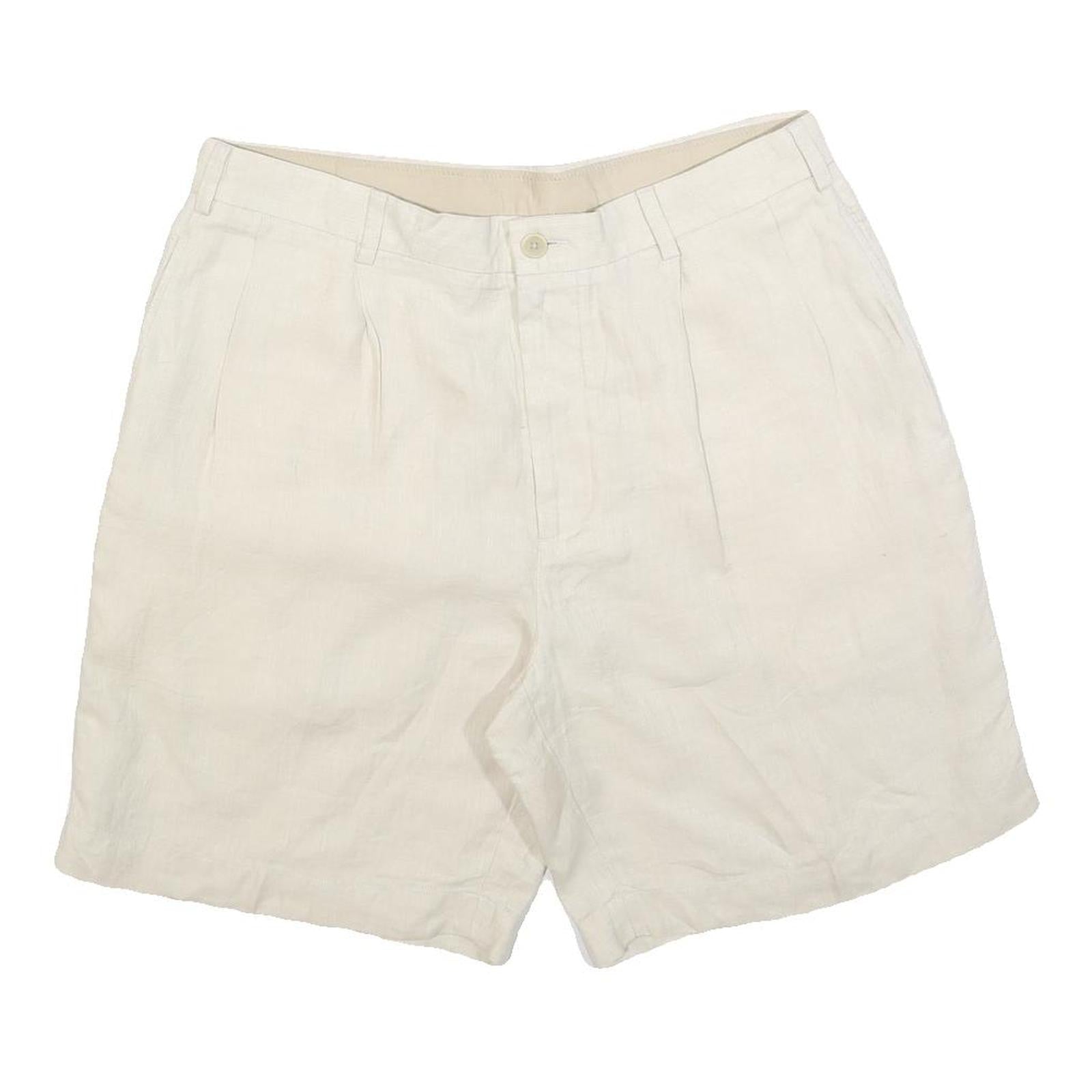 NAUTICA Mens Shorts White Casual Linen M W33 Summer Beachwear Refurbished - N/A refurbished available on Cerqular