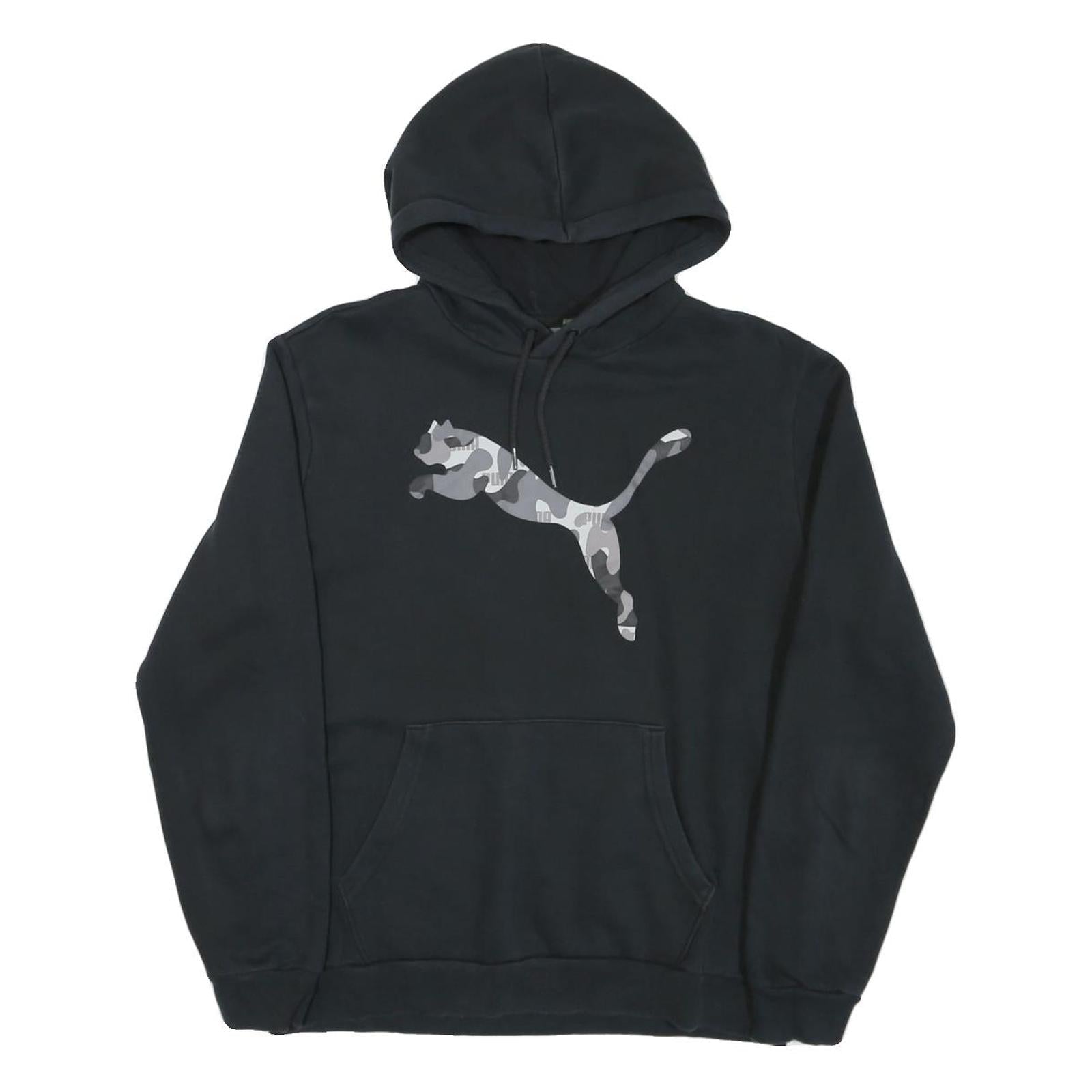 PUMA Mens Black Camouflage Logo Pullover Hoodie M Casual Sportswear Refurbished - N/A refurbished available on Cerqular