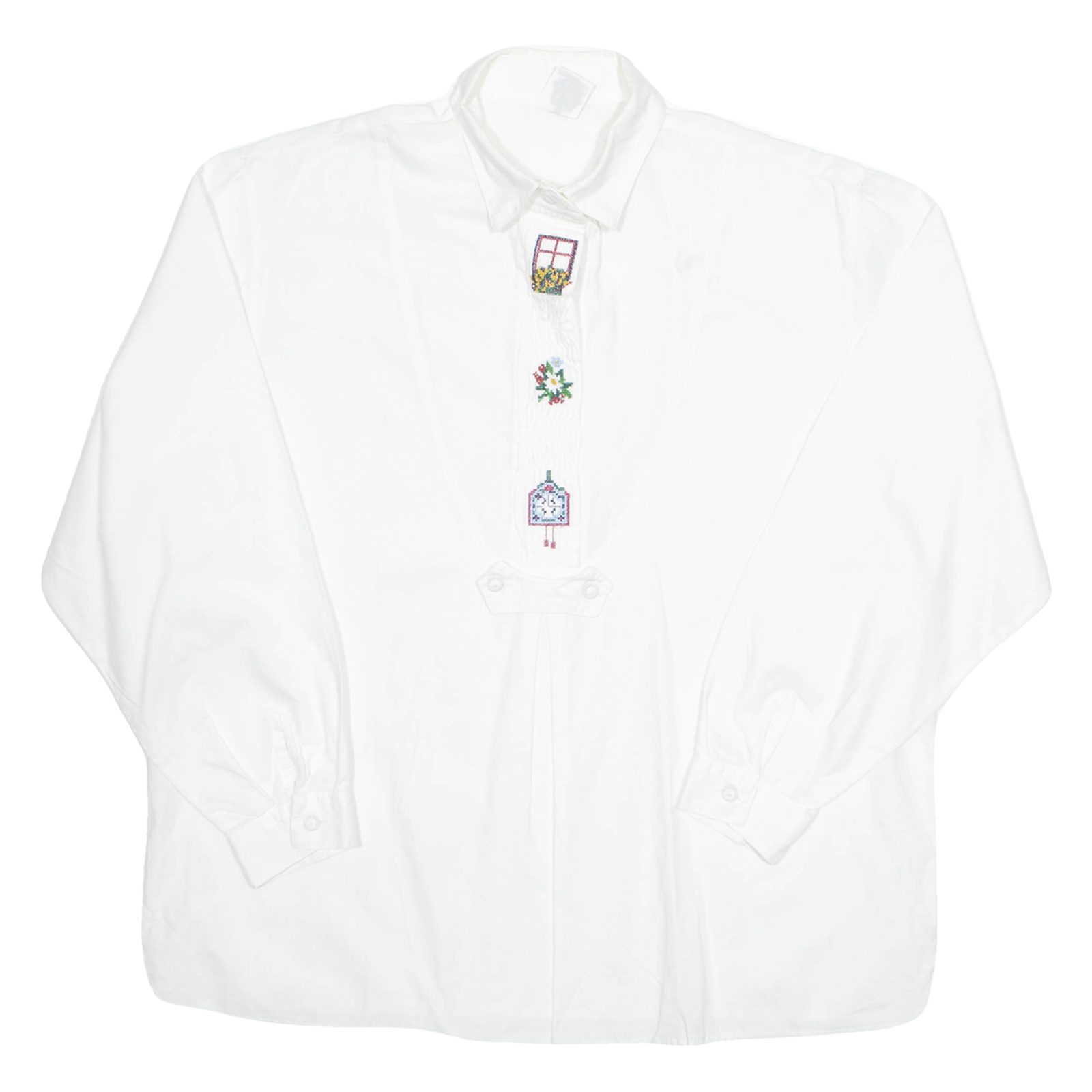BURGI Womens Plain Shirt White Long Sleeve M Refurbished - N/A refurbished available on Cerqular