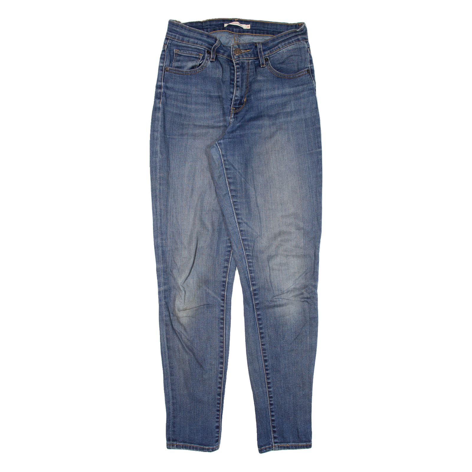 LEVI'S 721 High Rise Womens Jeans Blue Slim Skinny W25 L29 Refurbished - N/A refurbished available on Cerqular