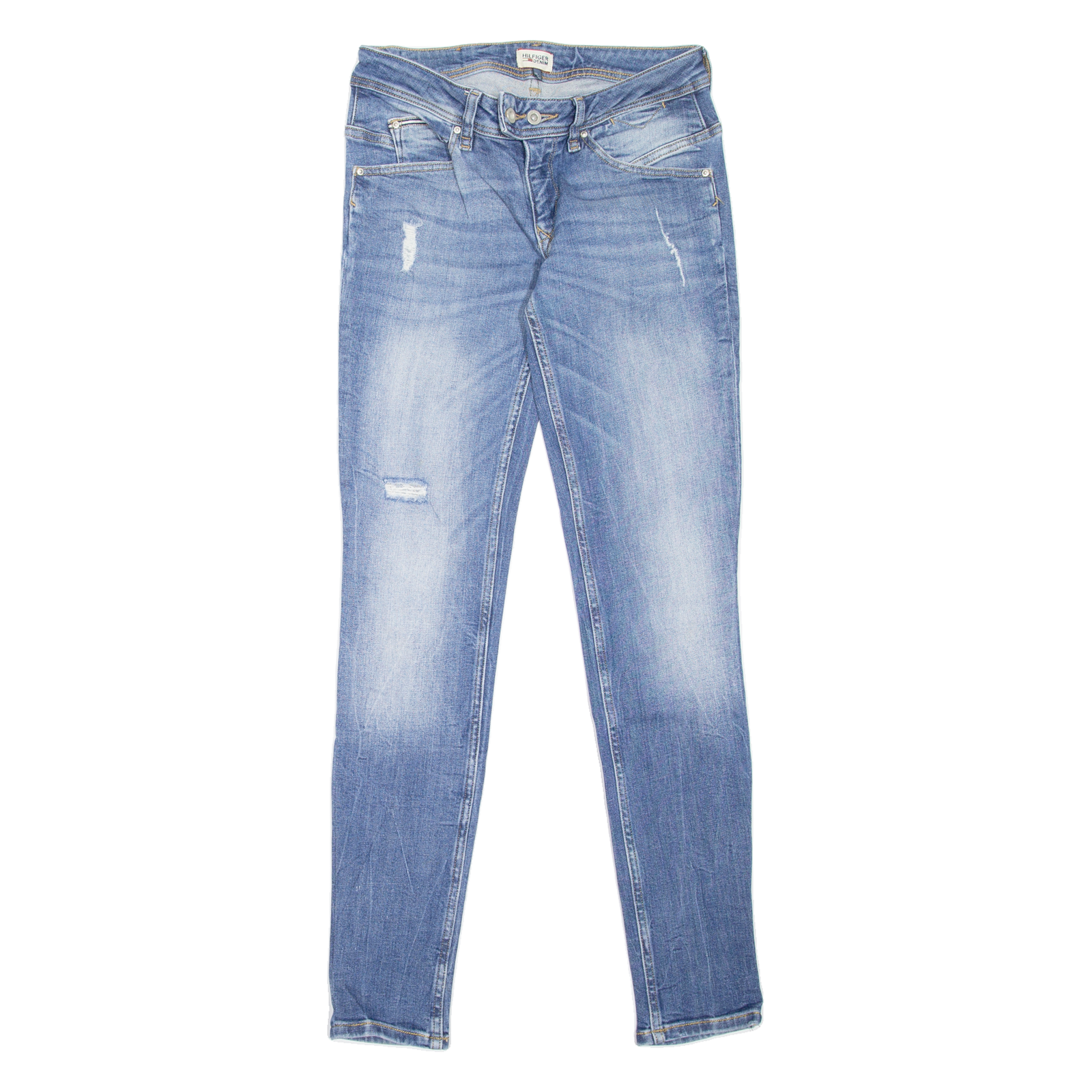 Buy HILFIGER DENIM Vicky Distressed Womens Jeans Blue Slim Skinny W28 L32 Refurbished - $31.19 HILFIGER DENIM Vicky Distressed Womens Jeans Blue Slim Skinny W28 L32 Refurbished - N/A refurbished available on Cerqular