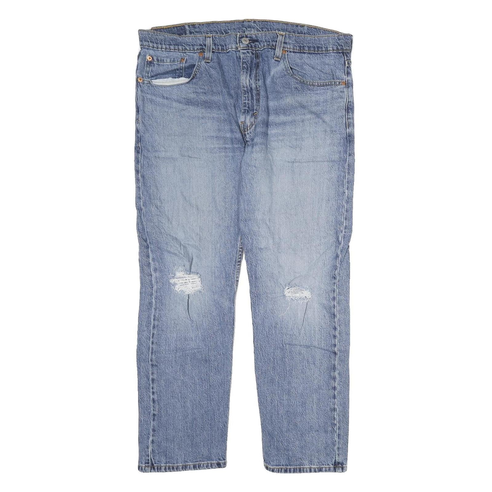 LEVI'S 502 Mens Jeans Blue Regular Straight Denim Medium W38 L30 Classic Style Refurbished - N/A refurbished available on Cerqular