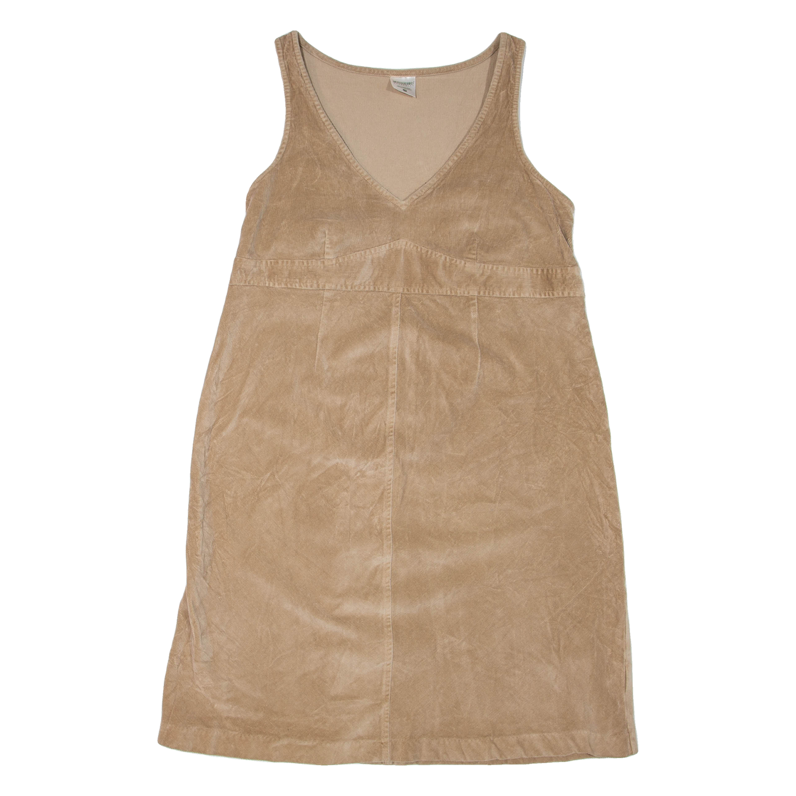 MOTHERHOOD Womens Dungaree Dress Brown Corduroy Sleeveless Short M Refurbished - N/A refurbished available on Cerqular