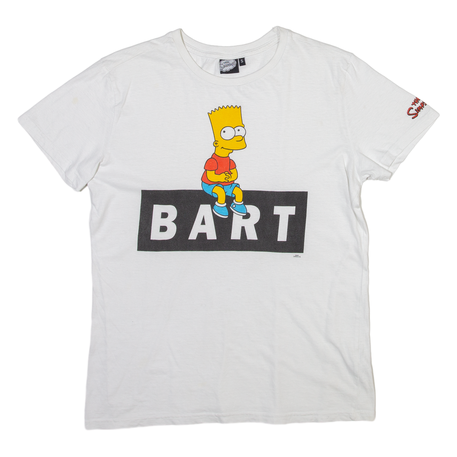 THE SIMPSONS Bart Mens T-Shirt White S Refurbished - N/A refurbished available on Cerqular