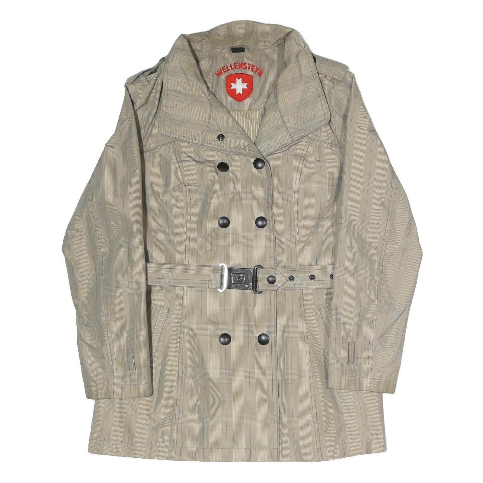 WELLENSTEYN Womens Beige Jacket M Polyester Blend Button Plain Stylish Refurbished - N/A refurbished available on Cerqular