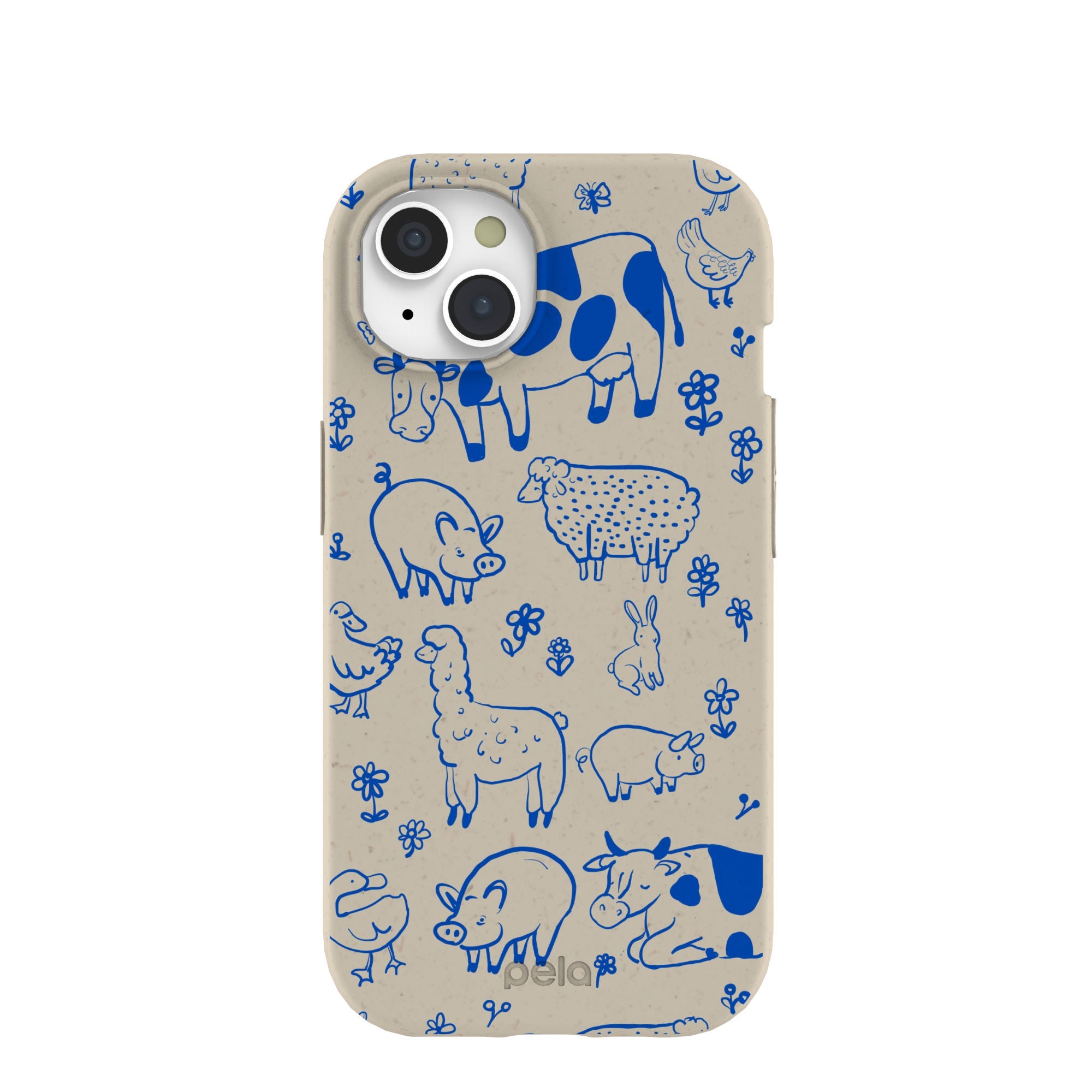 London Fog Happy Farmyard iPhone 15 Case Refurbished - Pela Case refurbished available on Cerqular