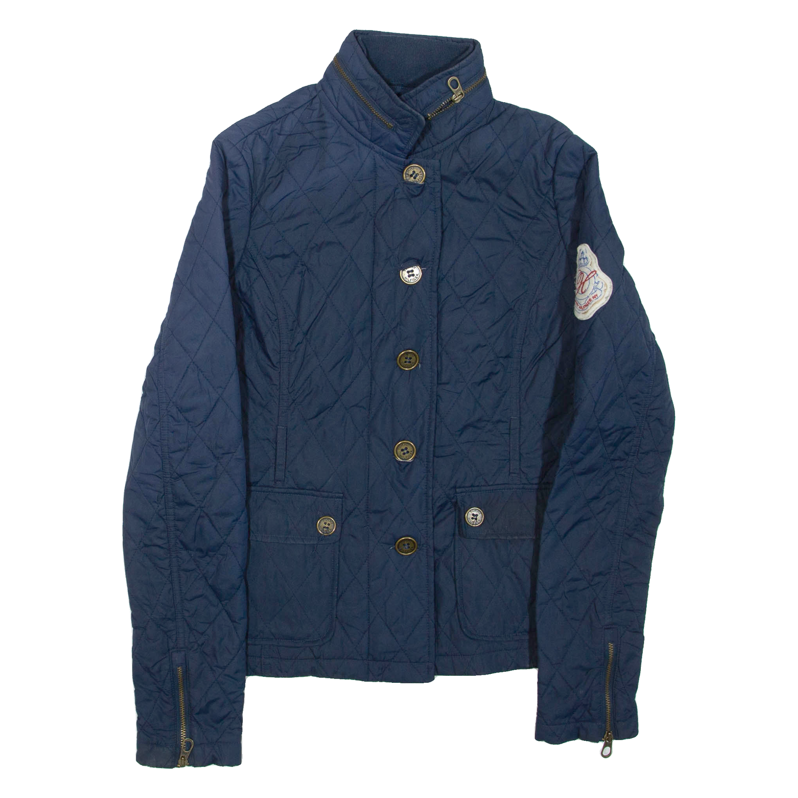 TOMMY HILFIGER Womens Quilted Jacket Blue XS Refurbished - N/A refurbished available on Cerqular
