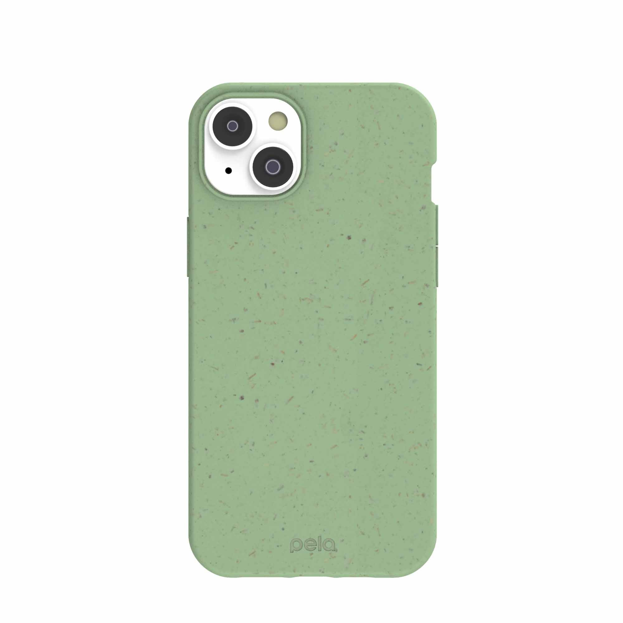 Sage Green iPhone 14 Plus Case Refurbished - Pela Case refurbished available on Cerqular