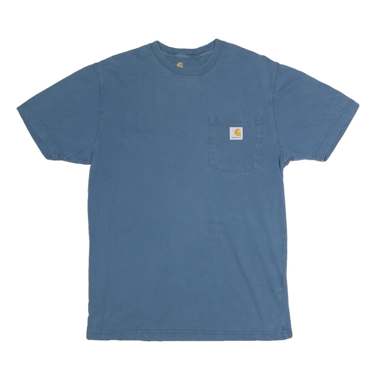 CARHARTT Mens Blue Pocket T-Shirt S Short Sleeve Crew Neck Casual Cotton Tee Refurbished - N/A refurbished available on Cerqular