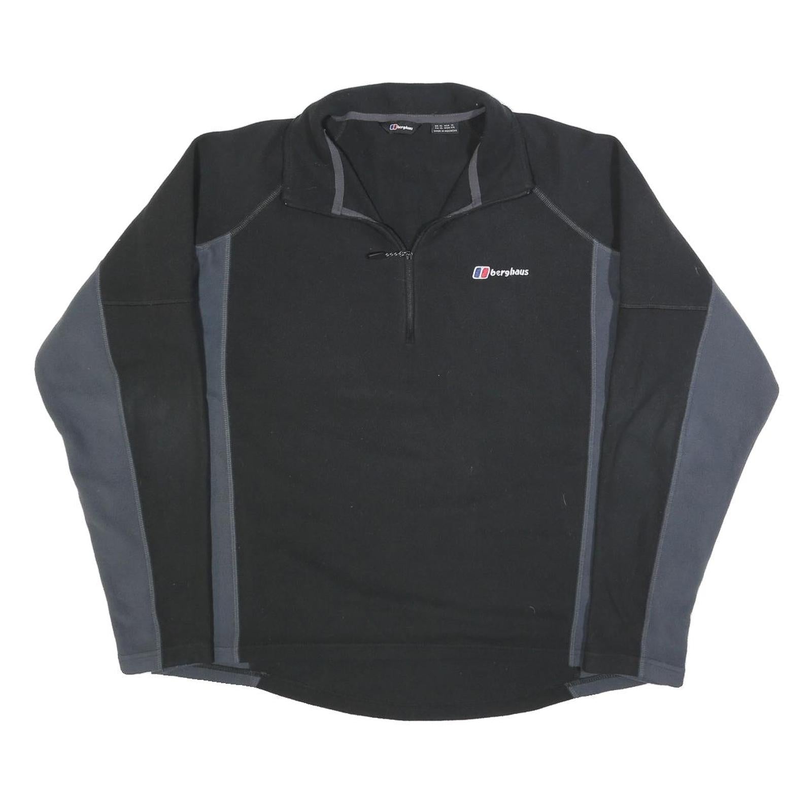 BERGHAUS Mens Black & Grey Performance Polyester Blend Jumper Pullover XL Refurbished - N/A refurbished available on Cerqular