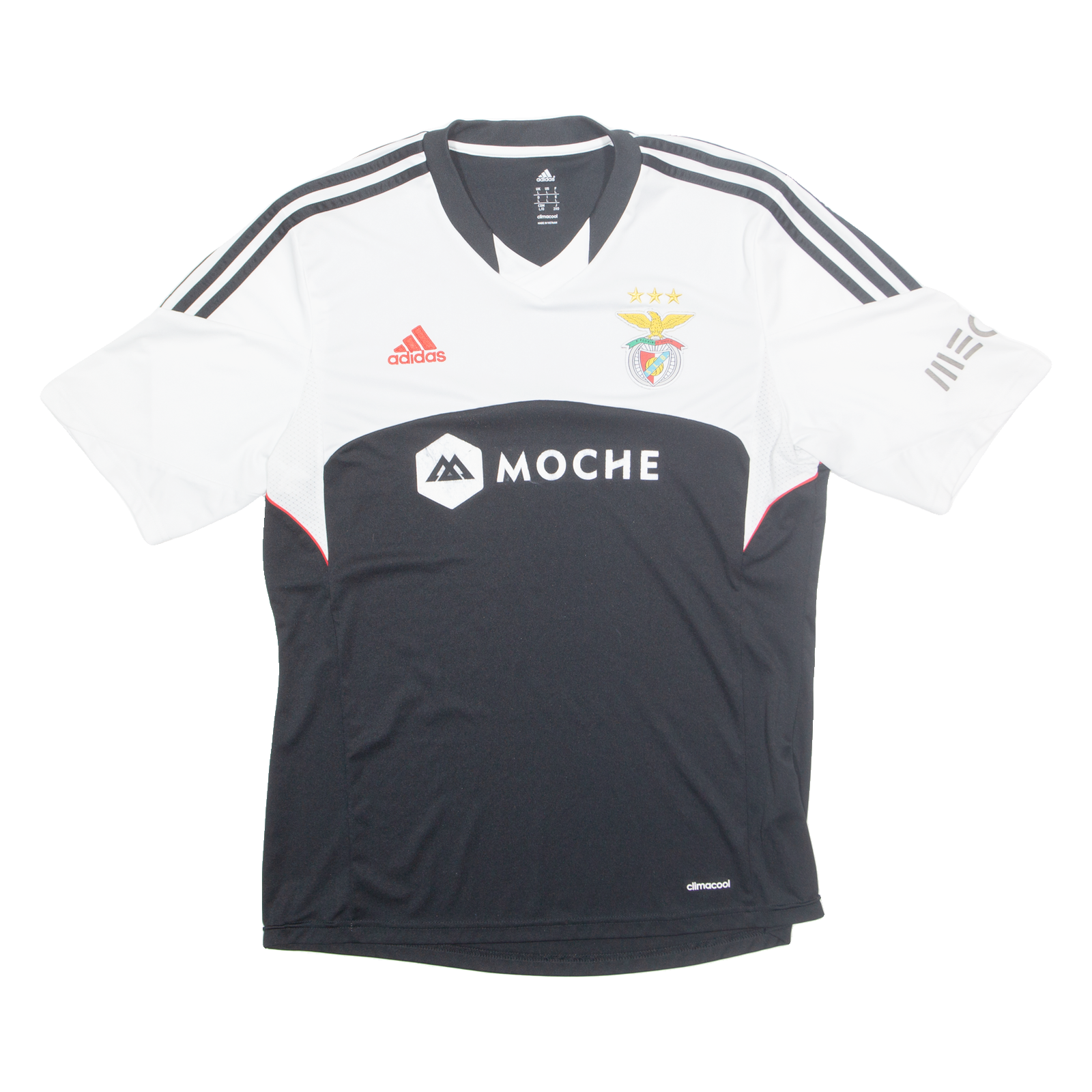 ADIDAS Benfica Club Portugal Mens Football Shirt Jersey Black V-Neck L Refurbished - N/A refurbished available on Cerqular