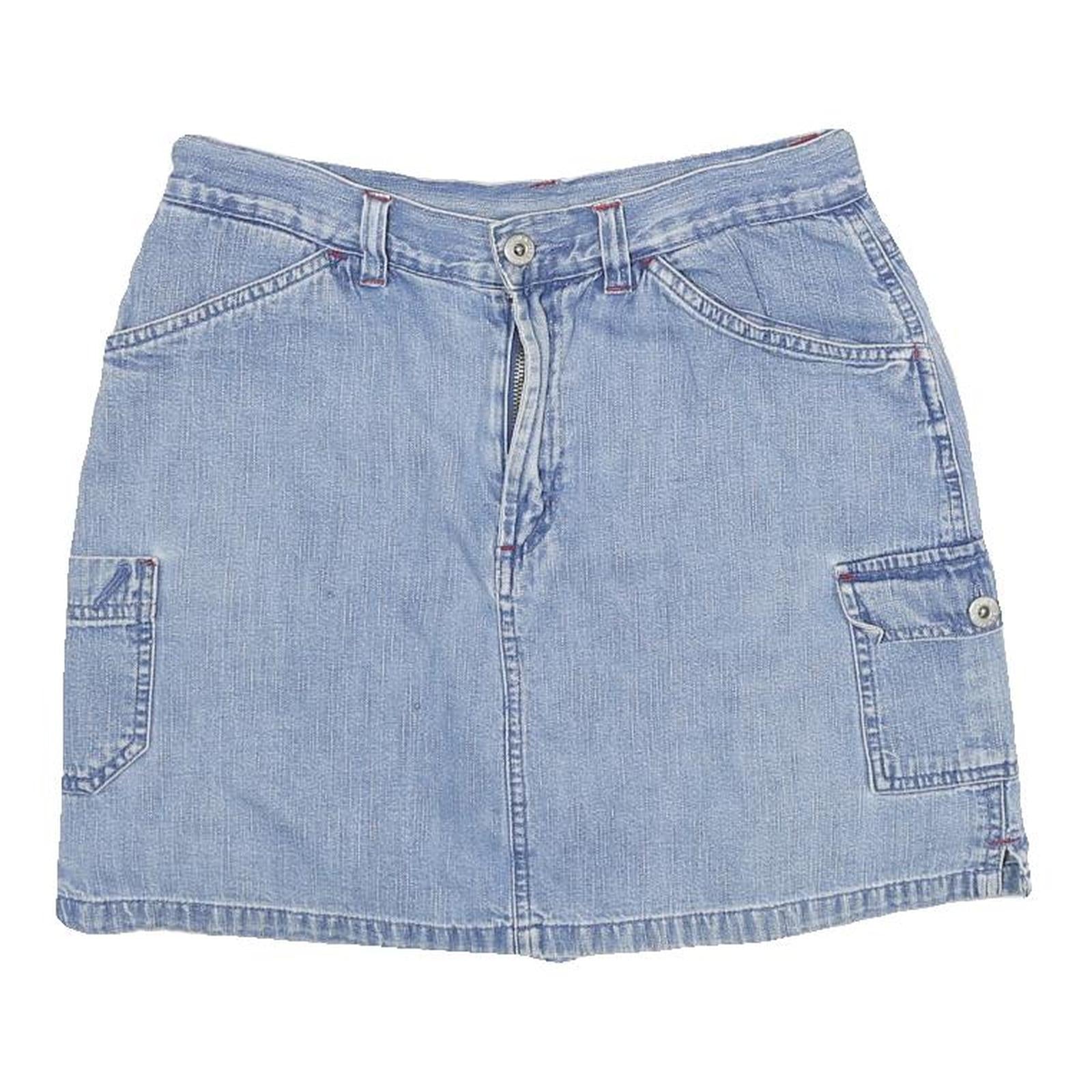 SONOMA Womens Blue Denim Cargo Mini Skirt Cotton Blend XS Casual Pocket Detail Refurbished - N/A refurbished available on Cerqular