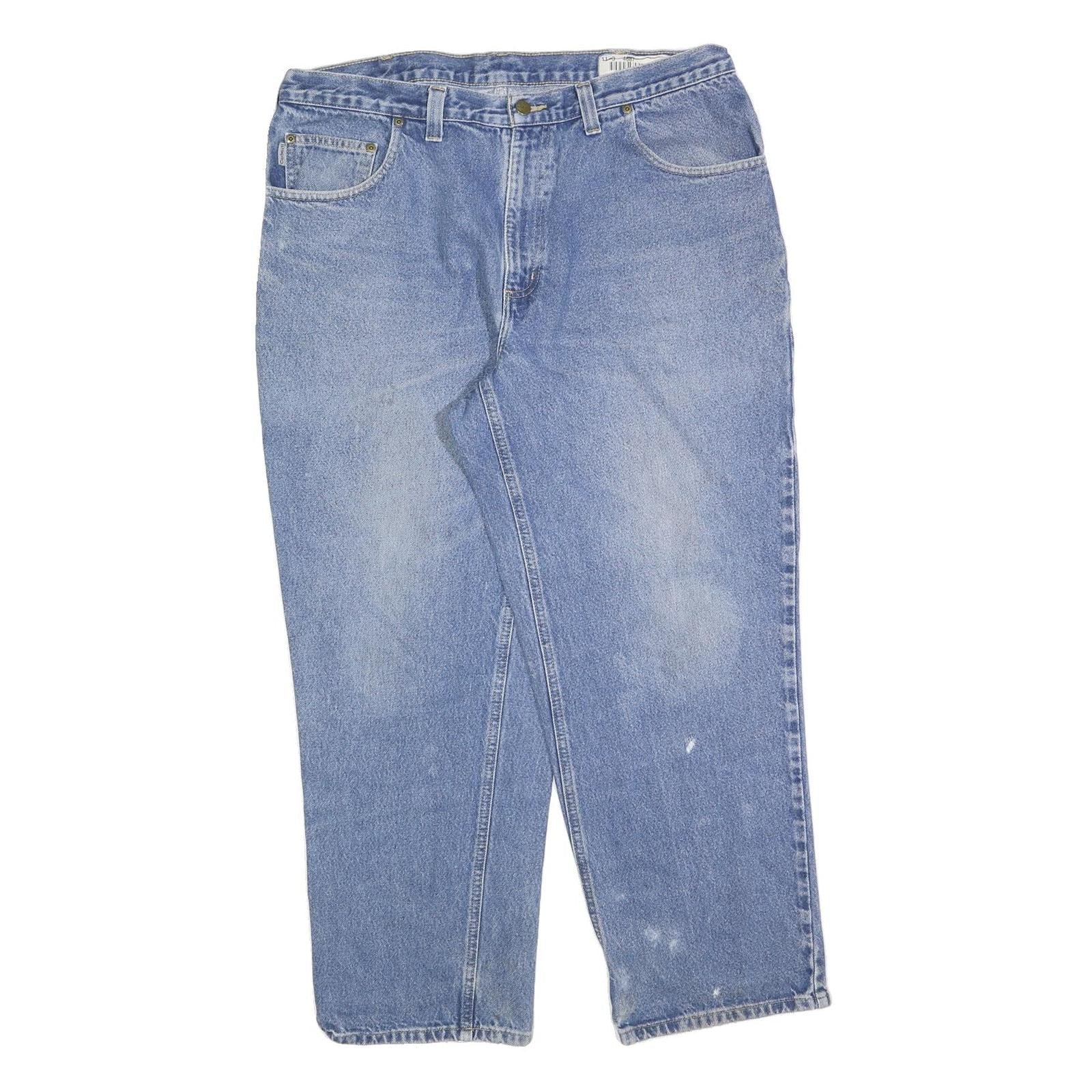 Buy CARHARTT Mens Jeans Blue Relaxed Straight Denim Medium W38 L30 Relaxed Fit Zip Refurbished - $49.39 CARHARTT Mens Jeans Blue Relaxed Straight Denim Medium W38 L30 Relaxed Fit Zip Refurbished - N/A refurbished available on Cerqular
