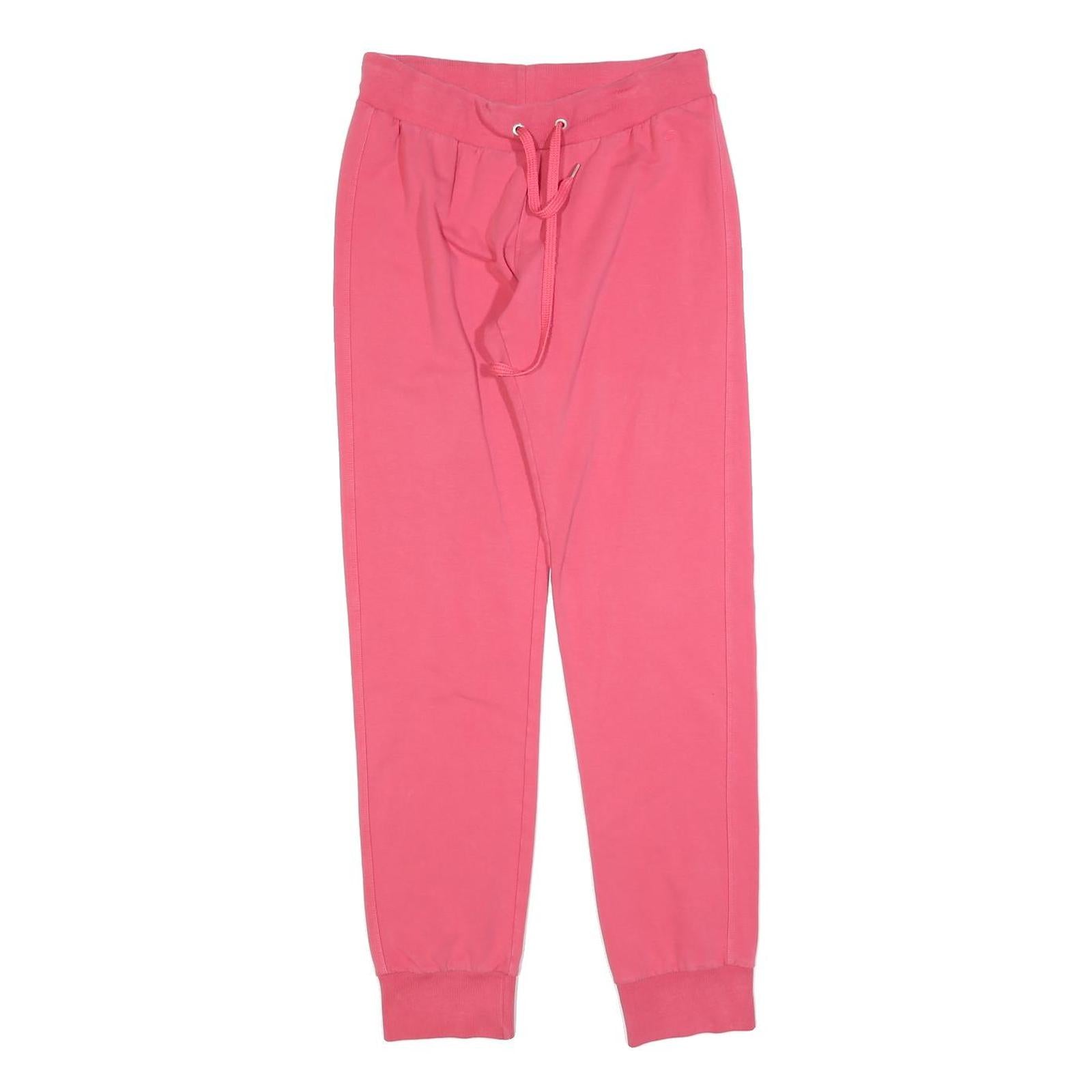 CHAMPION Womens Joggers Pink M W28 L30 Cotton Blend Slim Tapered Fit Drawstring Refurbished - N/A refurbished available on Cerqular