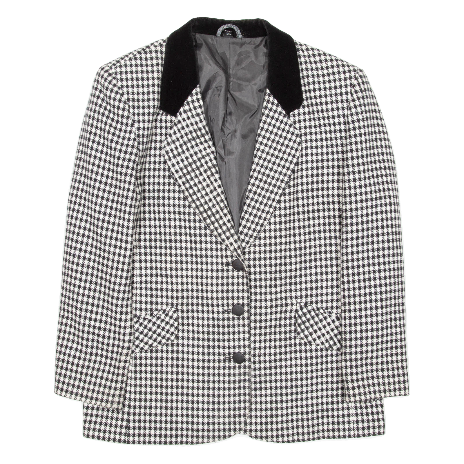 Womens Blazer Coat Black Houndstooth UK 14 Refurbished - N/A refurbished available on Cerqular