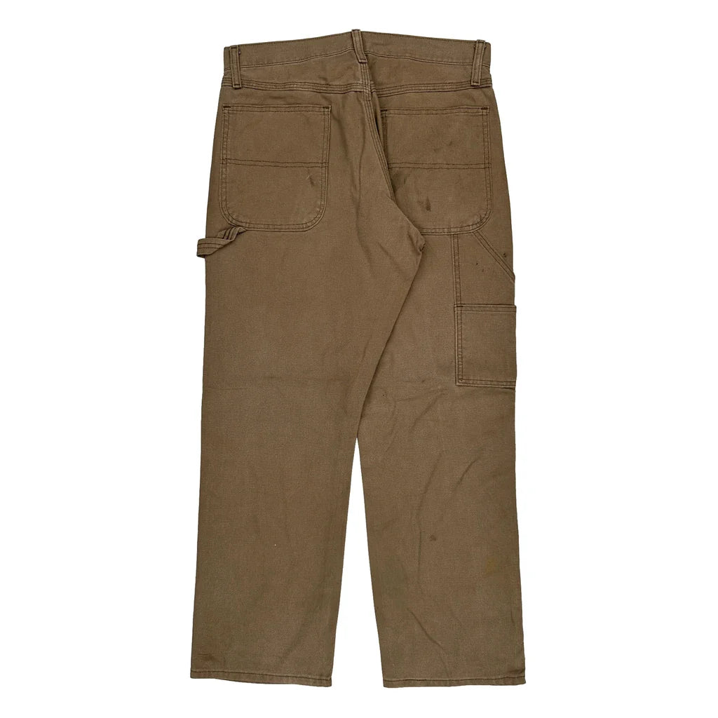 Buy Unbranded Carpenter Trousers - 32W 30L Brown Cotton Refurbished - $40.19 Unbranded Carpenter Trousers - 32W 30L Brown Cotton Refurbished - Thrifted (note: this is a term often used to describe second- refurbished available on Cerqular