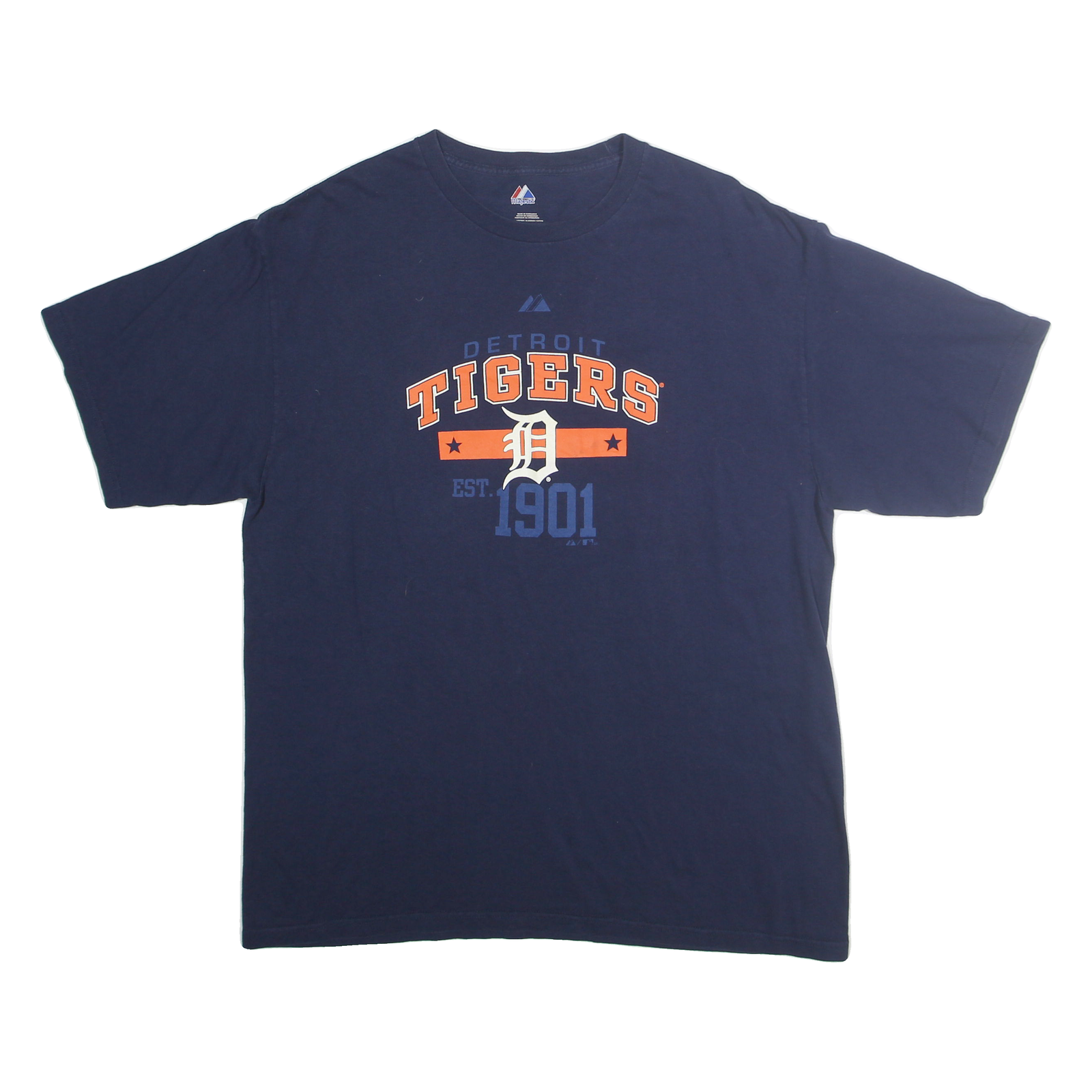 Buy MAJESTIC Mens Blue Detroit Tigers Graphic T-Shirt XL Short Sleeve Crew Neck Refurbished - $16.89 MAJESTIC Mens Blue Detroit Tigers Graphic T-Shirt XL Short Sleeve Crew Neck Refurbished - N/A refurbished available on Cerqular