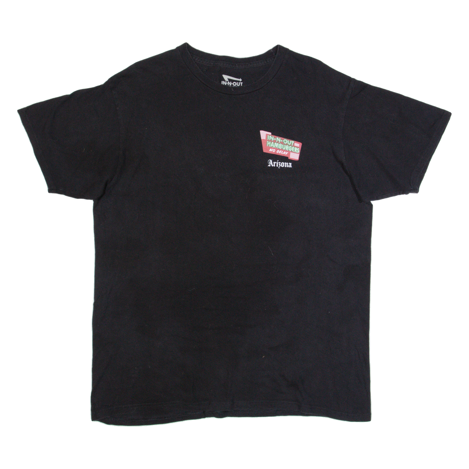 IN-N-OUT BURGER Arizona Mens T-Shirt Black USA L Refurbished - N/A refurbished available on Cerqular