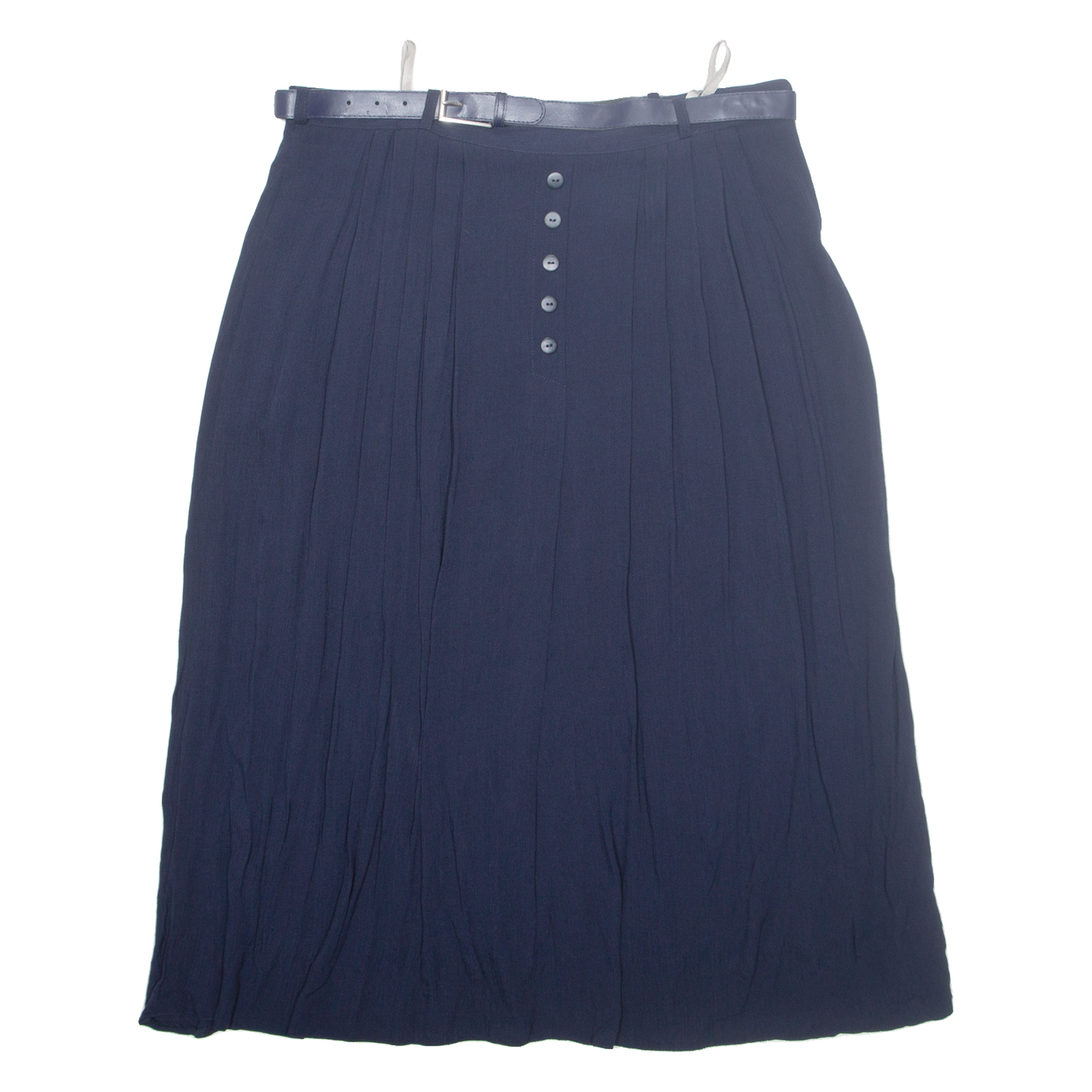 CANDA Belted Womens A-Line Skirt Blue Long Viscose L Refurbished - N/A refurbished available on Cerqular