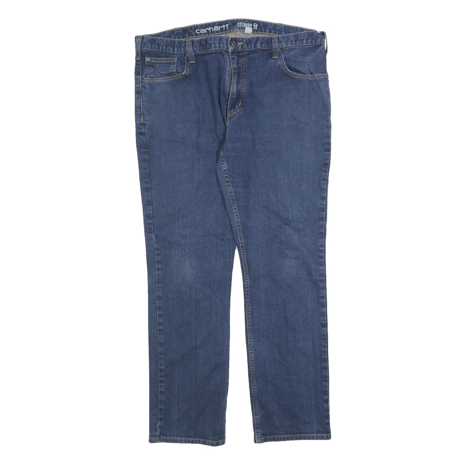 CARHARTT Mens Jeans Blue Regular Straight Denim W40 L32 Classic Zip Fastening Refurbished - N/A refurbished available on Cerqular