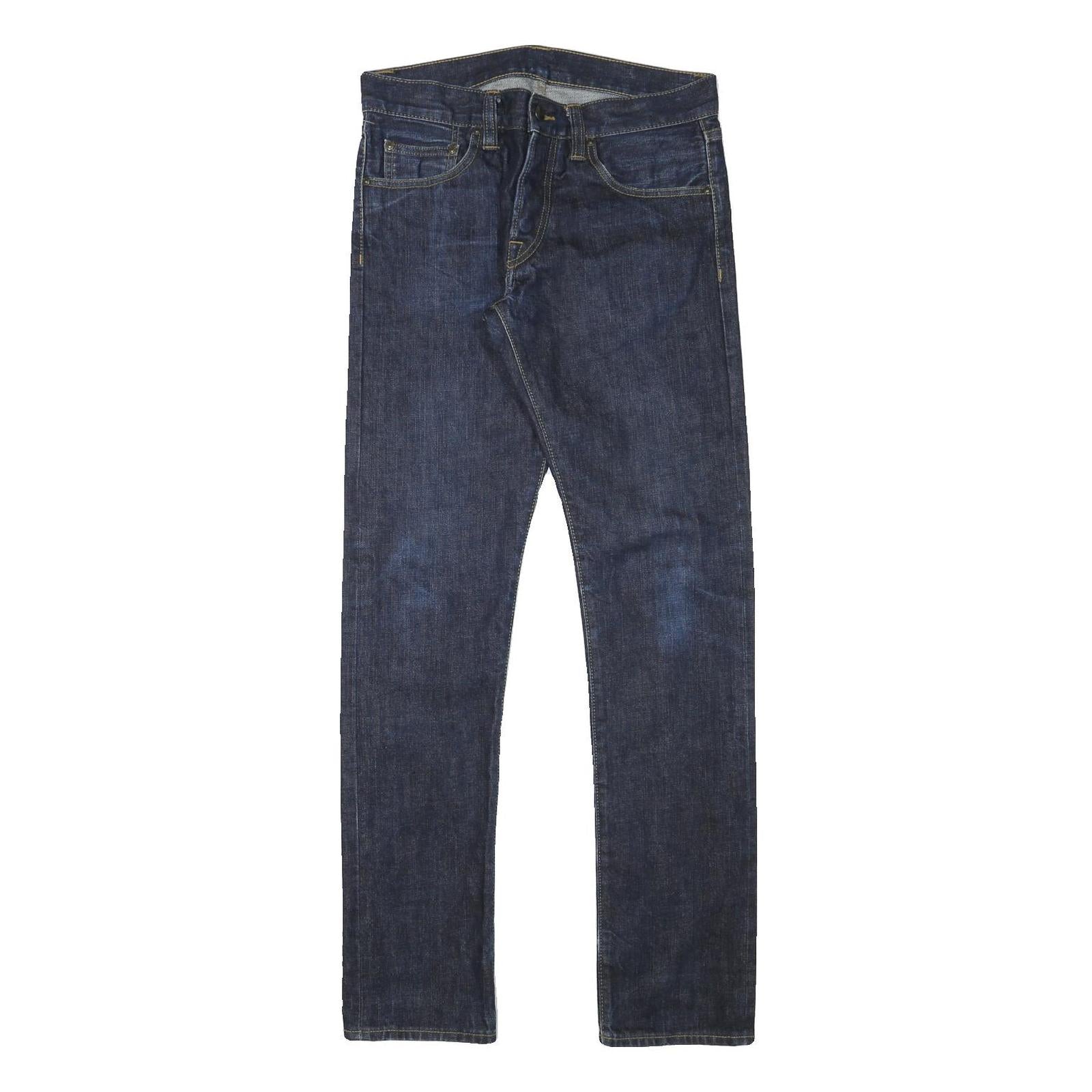 CARHARTT Mens Slim Fit Blue Denim Jeans W32 L33 Zip Cotton Blend Stylish Refurbished - N/A refurbished available on Cerqular