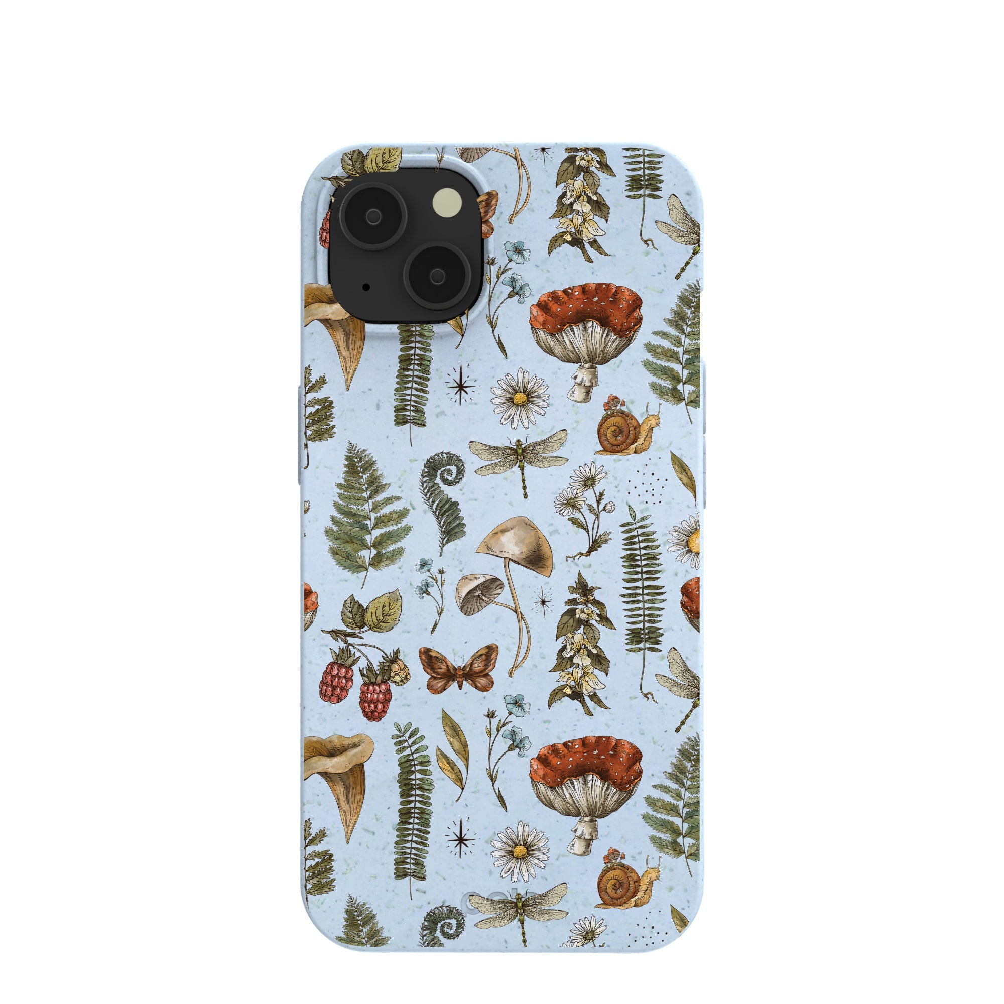 Powder Blue Nature walks iPhone 13 Case Refurbished - Pela Case refurbished available on Cerqular