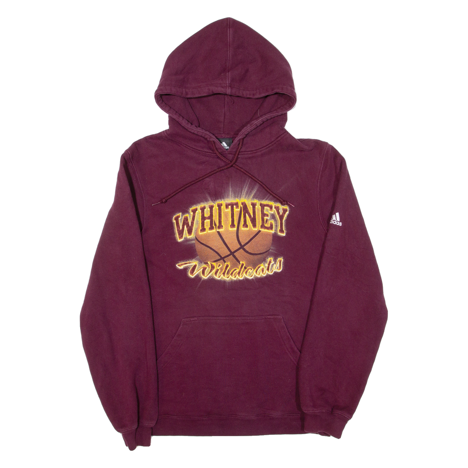 ADIDAS Whitney Wildcats Mens Maroon Hoodie USA S Refurbished - N/A refurbished available on Cerqular