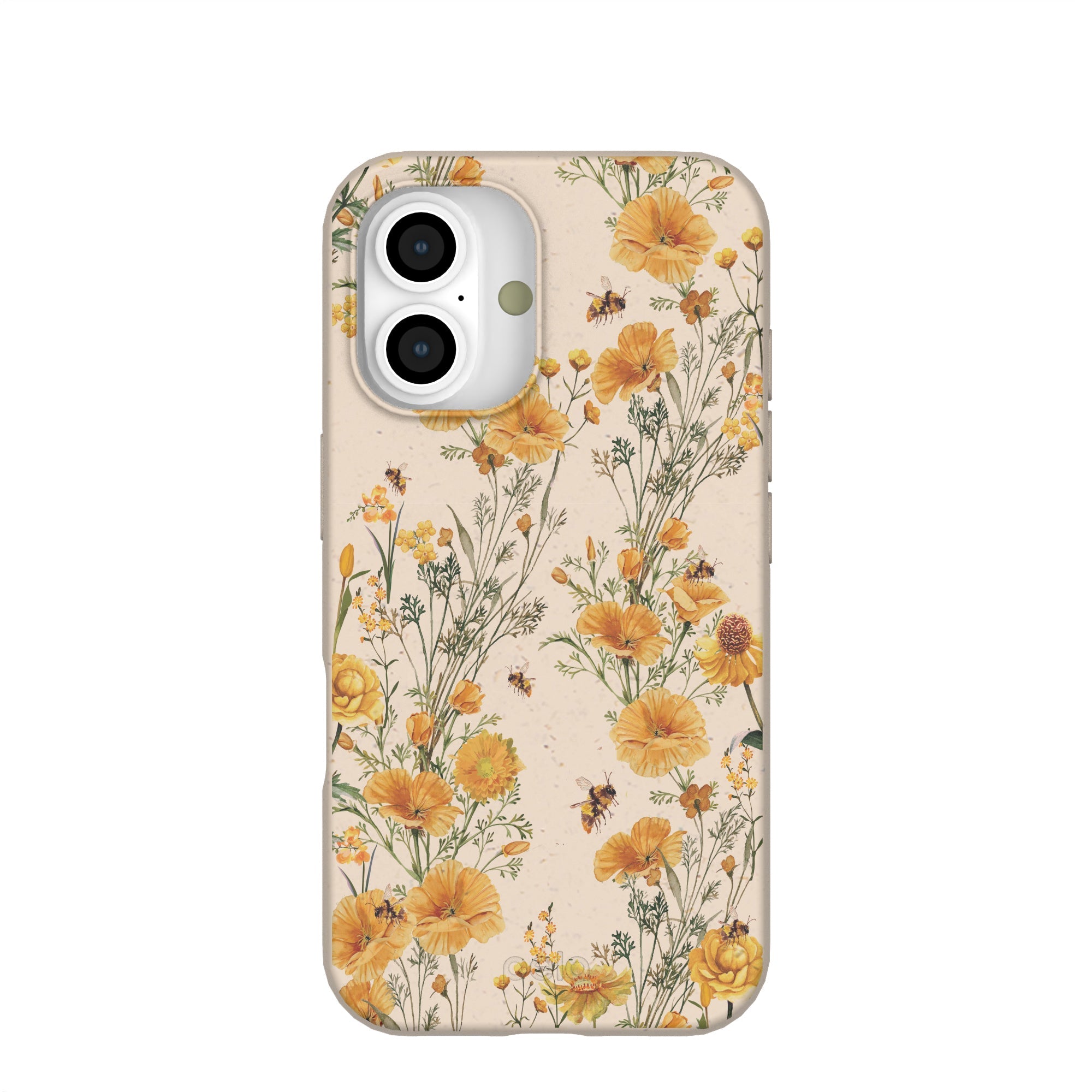 Seashell Vintage Bee iPhone 16 Case Refurbished - Pela Case refurbished available on Cerqular