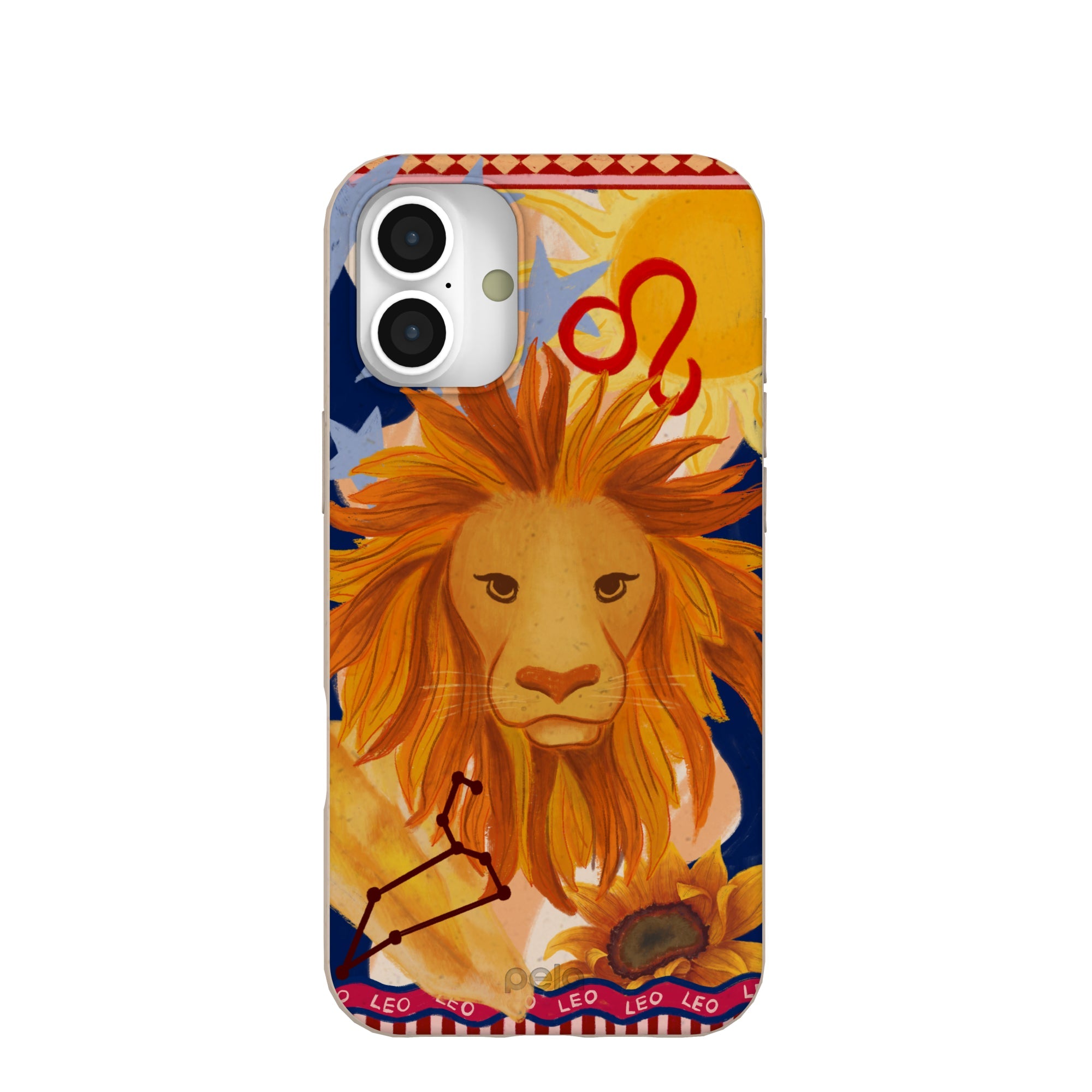 Seashell Leo Lion iPhone 16 Plus Case Refurbished - Pela Case refurbished available on Cerqular