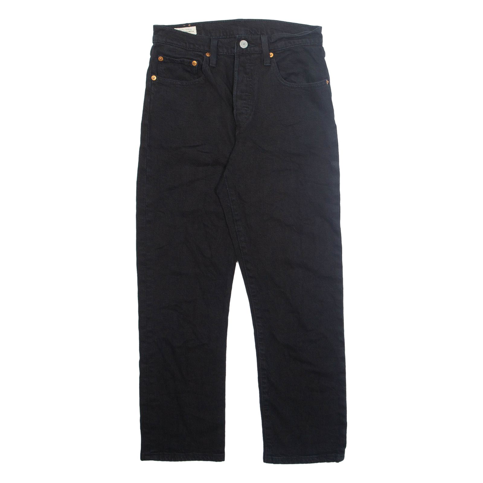 LEVI'S 501 BIG E Jeans Mens Black Regular Straight W27 L26 Refurbished - N/A refurbished available on Cerqular