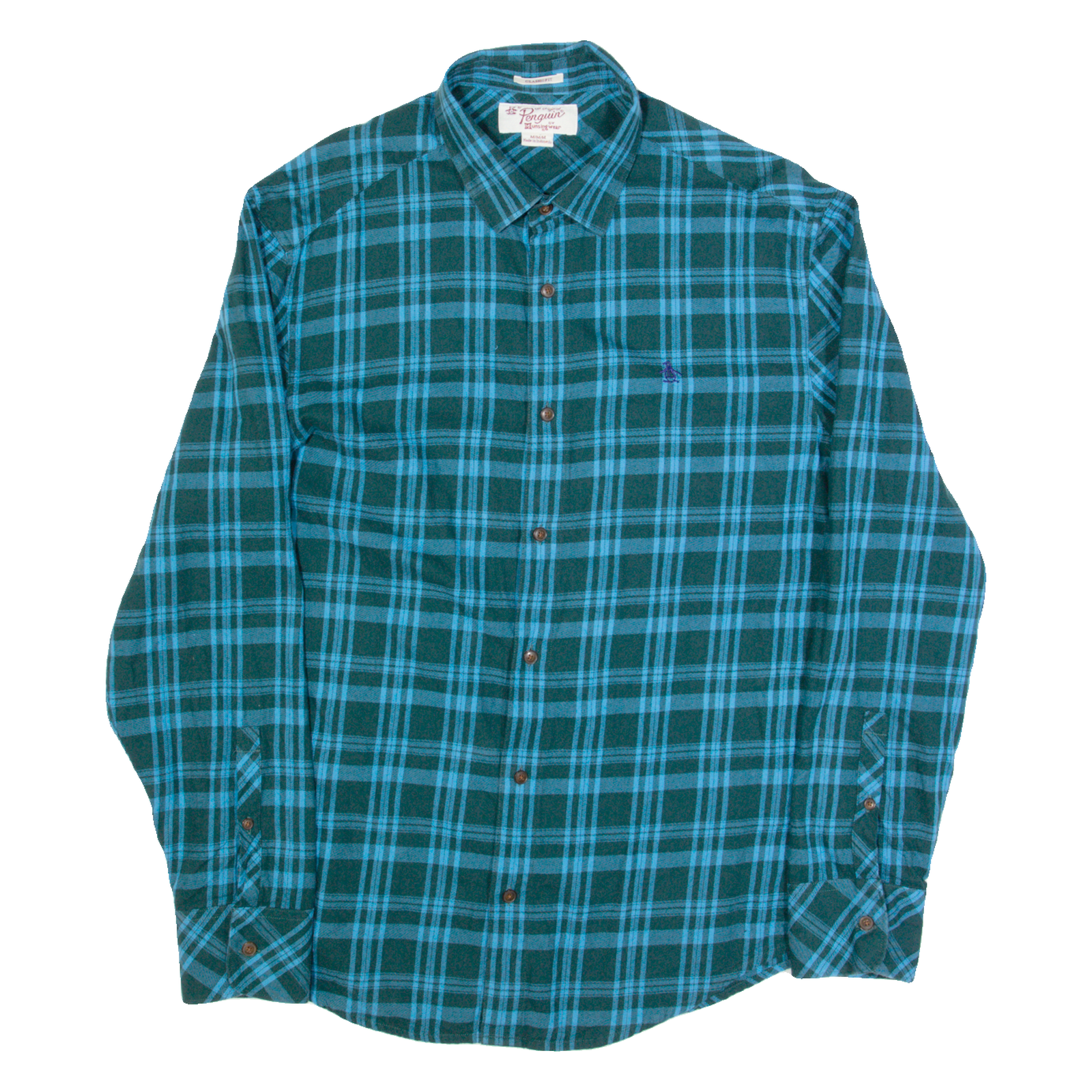 Buy ORIGINAL PENGUIN Mens Shirt Green Check Long Sleeve M Refurbished - $23.39 ORIGINAL PENGUIN Mens Shirt Green Check Long Sleeve M Refurbished - N/A refurbished available on Cerqular