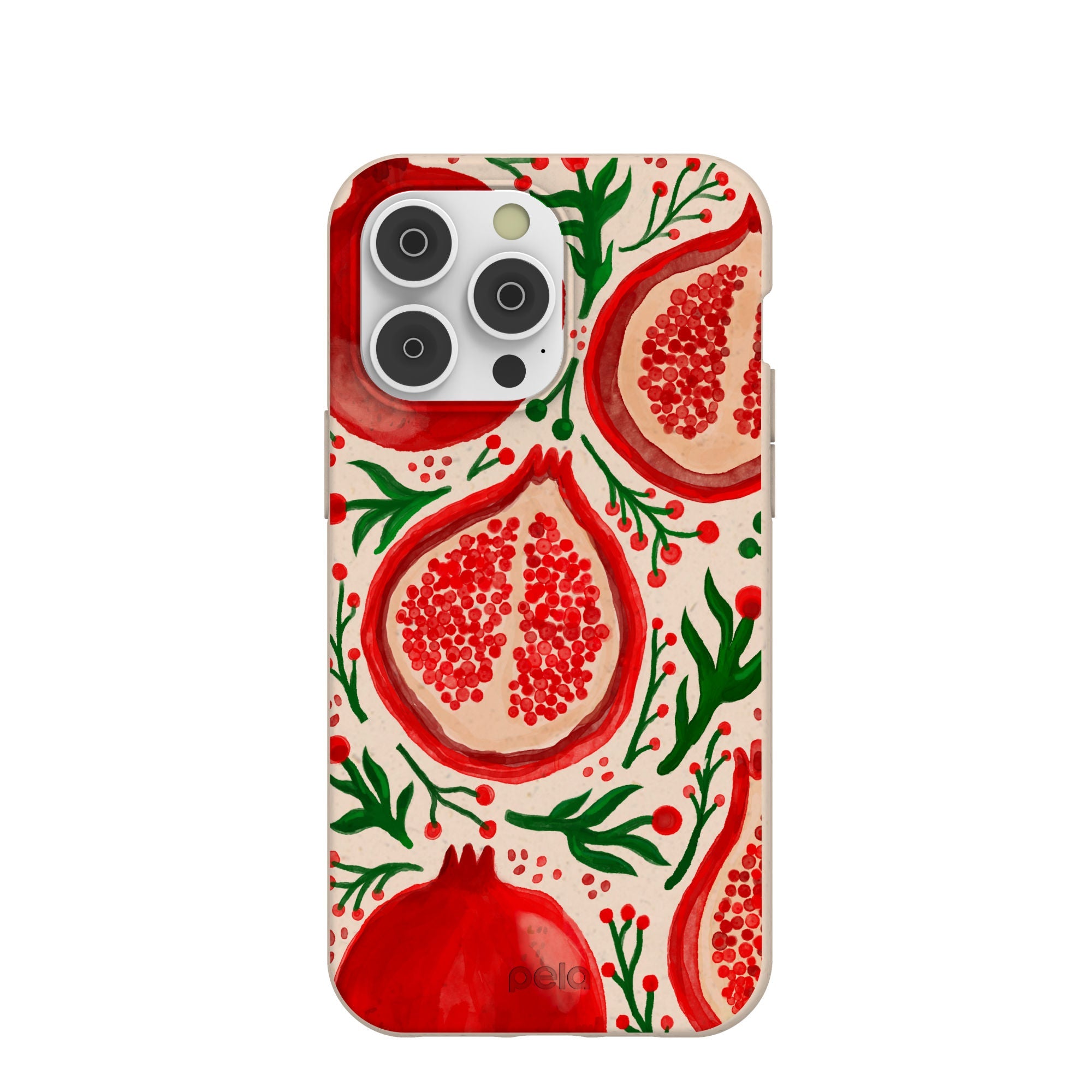 Seashell Pomegranate Cheer iPhone 14 Pro Max Case Refurbished - Pela Case refurbished available on Cerqular