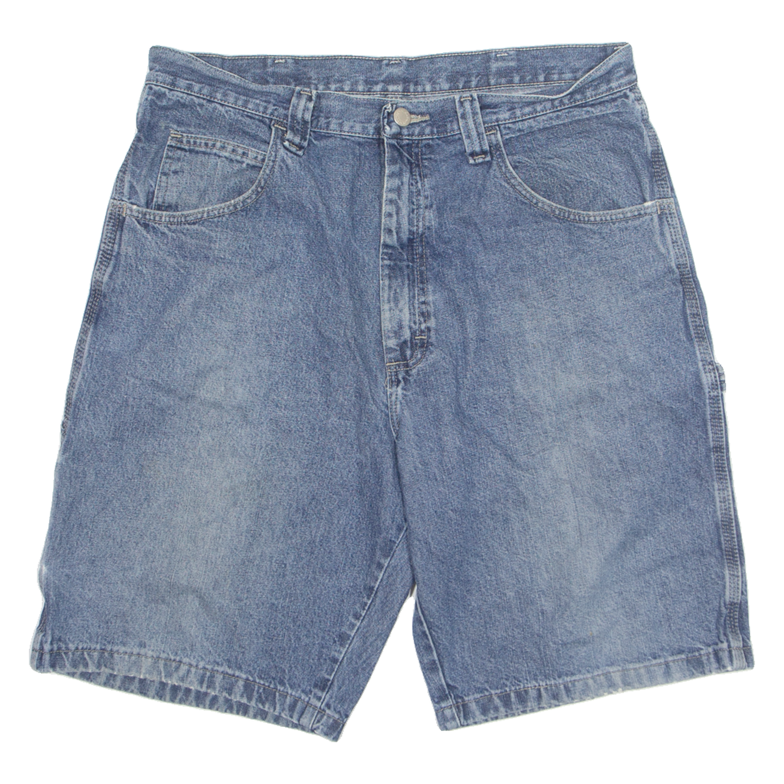 WRANGLER Carpenter Mens Denim Shorts Blue M W34 Refurbished - N/A refurbished available on Cerqular