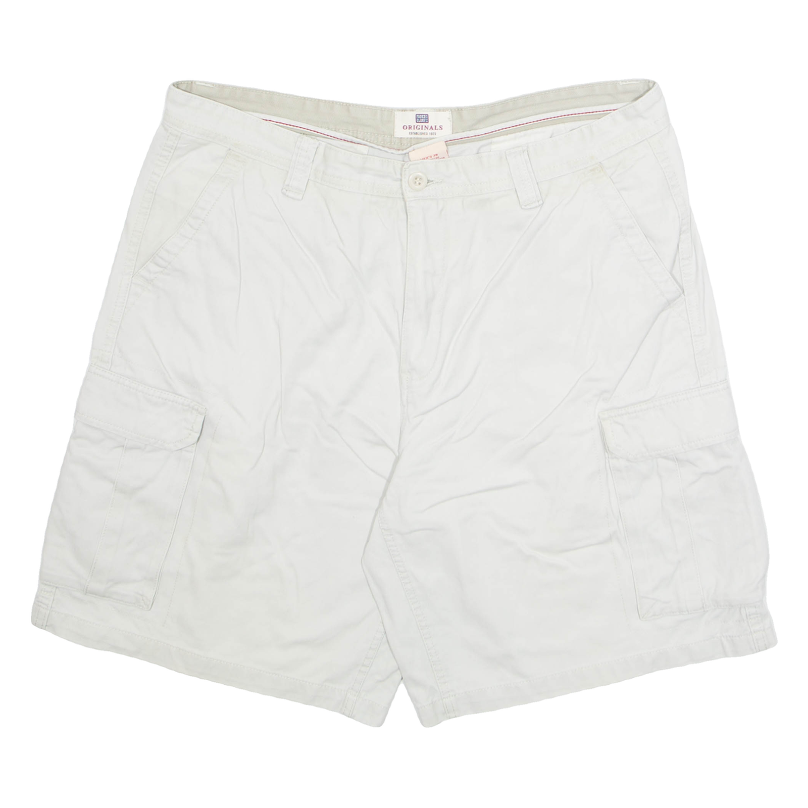 ORIGINALS Mens Cargo Shorts Grey XL W36 Refurbished - N/A refurbished available on Cerqular
