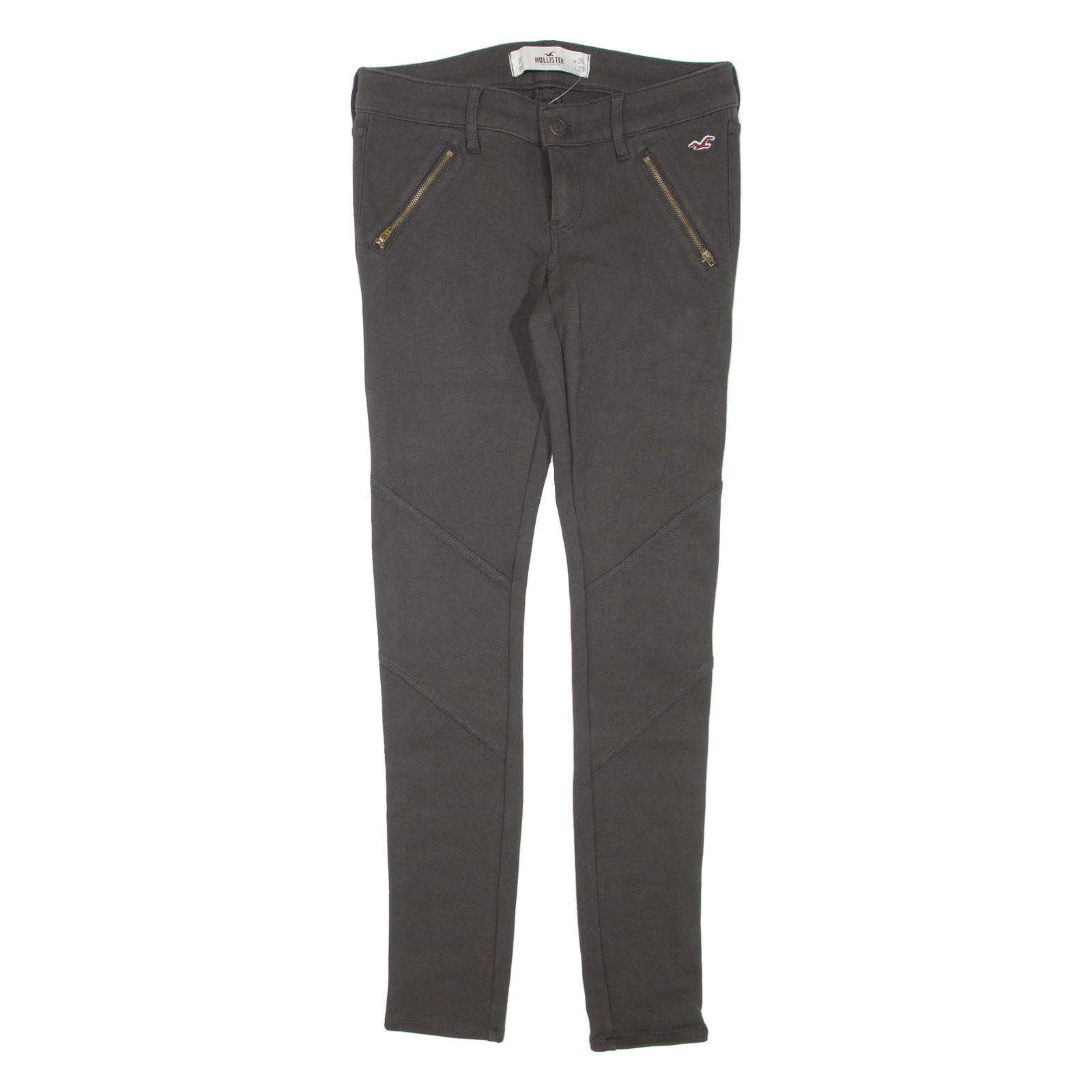 Buy HOLLISTER Womens Trousers Grey Regular Skinny W26 L29 Refurbished - $36.39 HOLLISTER Womens Trousers Grey Regular Skinny W26 L29 Refurbished - N/A refurbished available on Cerqular