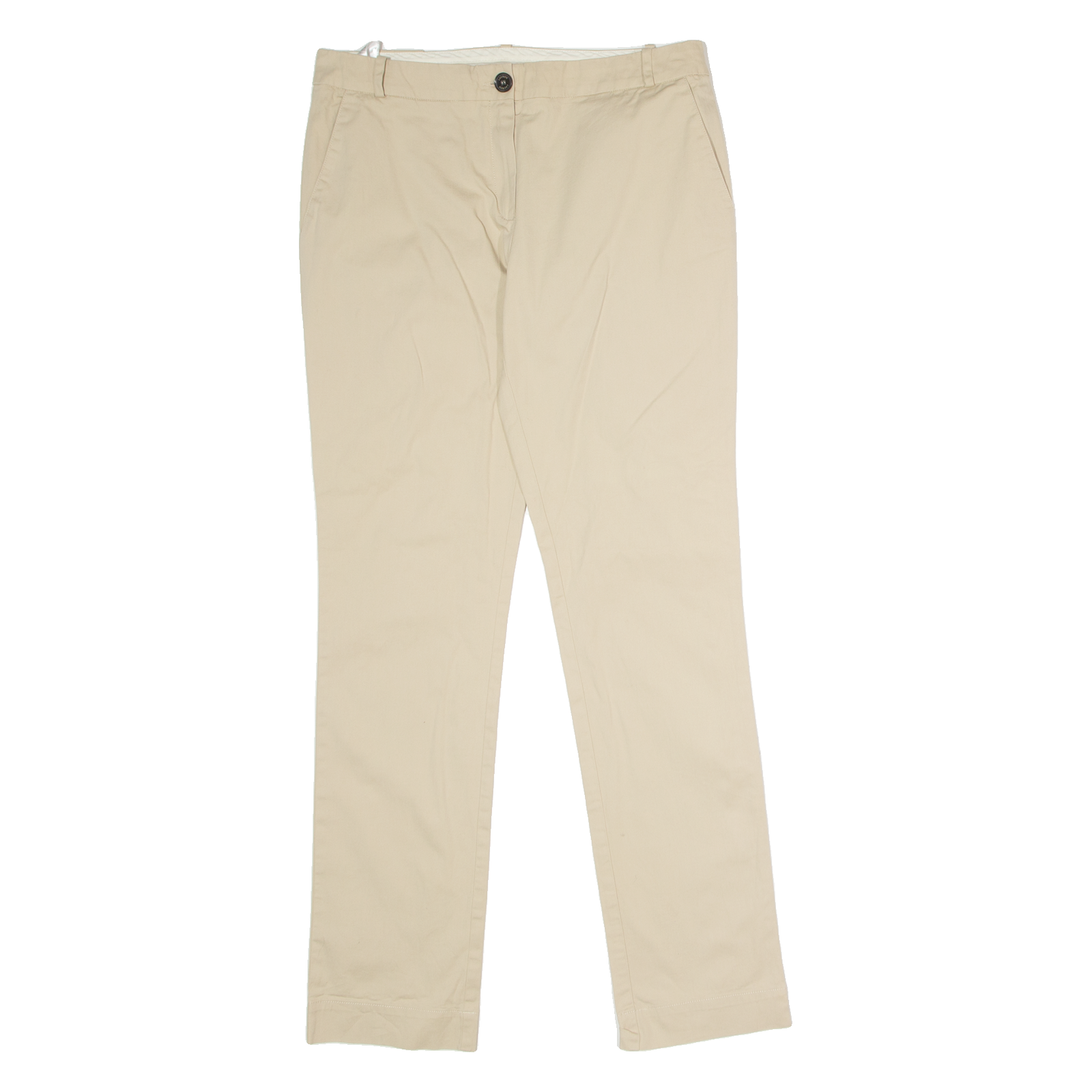 LACOSTE Chino Womens Trousers Beige Regular Straight W32 L30 Refurbished - N/A refurbished available on Cerqular