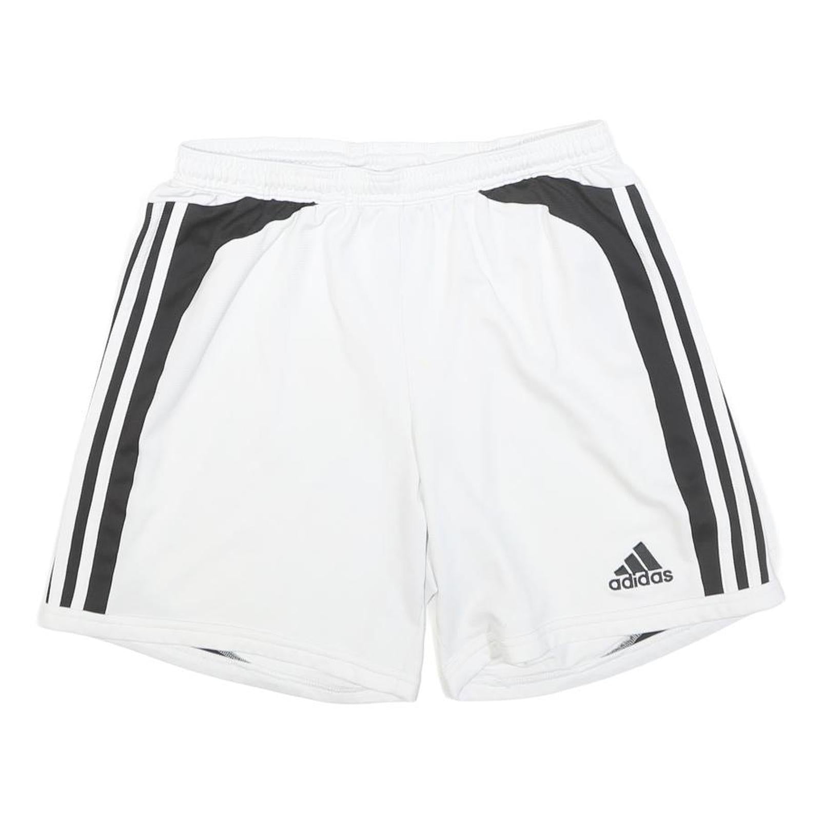 ADIDAS Mens White & Black Sports Casual Shorts M W26 Polyester Blend Refurbished - N/A refurbished available on Cerqular