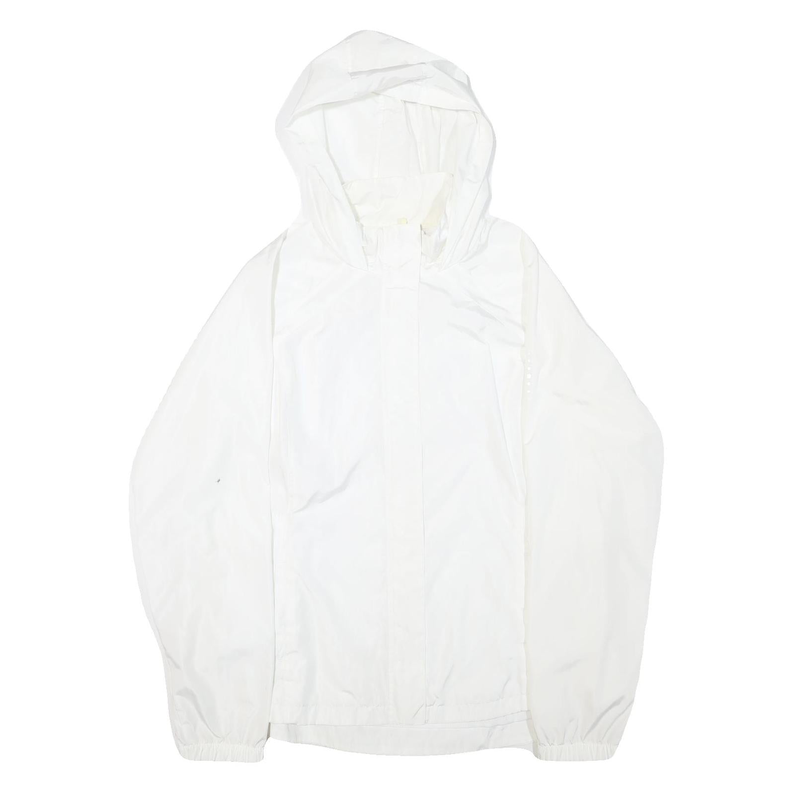 FILA Womens White 2XL Jacket Polyester Blend Plain Zip Closure Lightweight Refurbished - N/A refurbished available on Cerqular