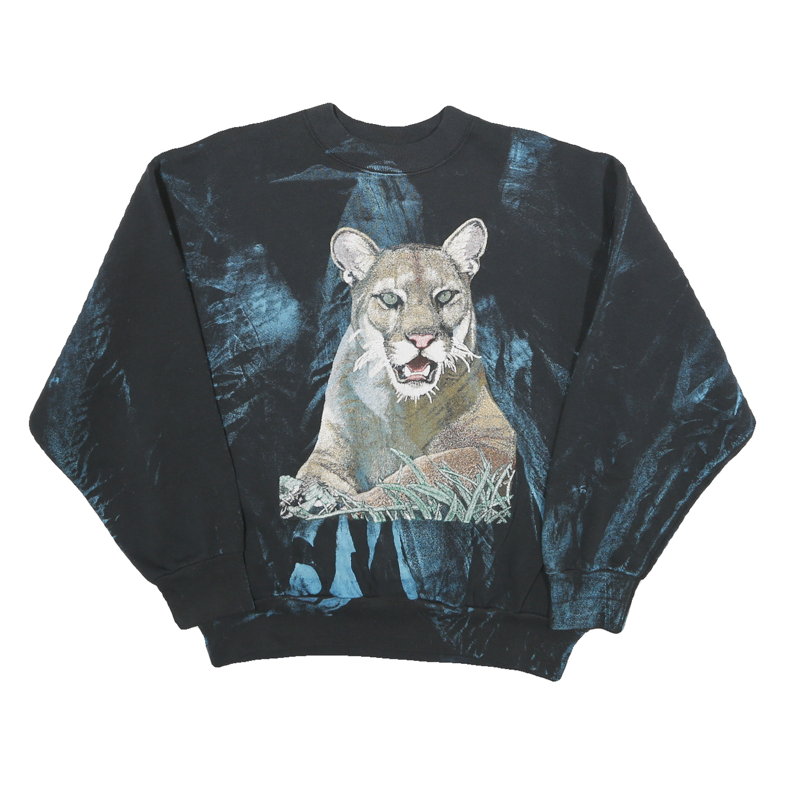 Buy Mens Black Sweatshirt Cougar Graphic Crew Neck L Cotton Blend Vintage Style Refurbished - $24.69 Mens Black Sweatshirt Cougar Graphic Crew Neck L Cotton Blend Vintage Style Refurbished - N/A refurbished available on Cerqular