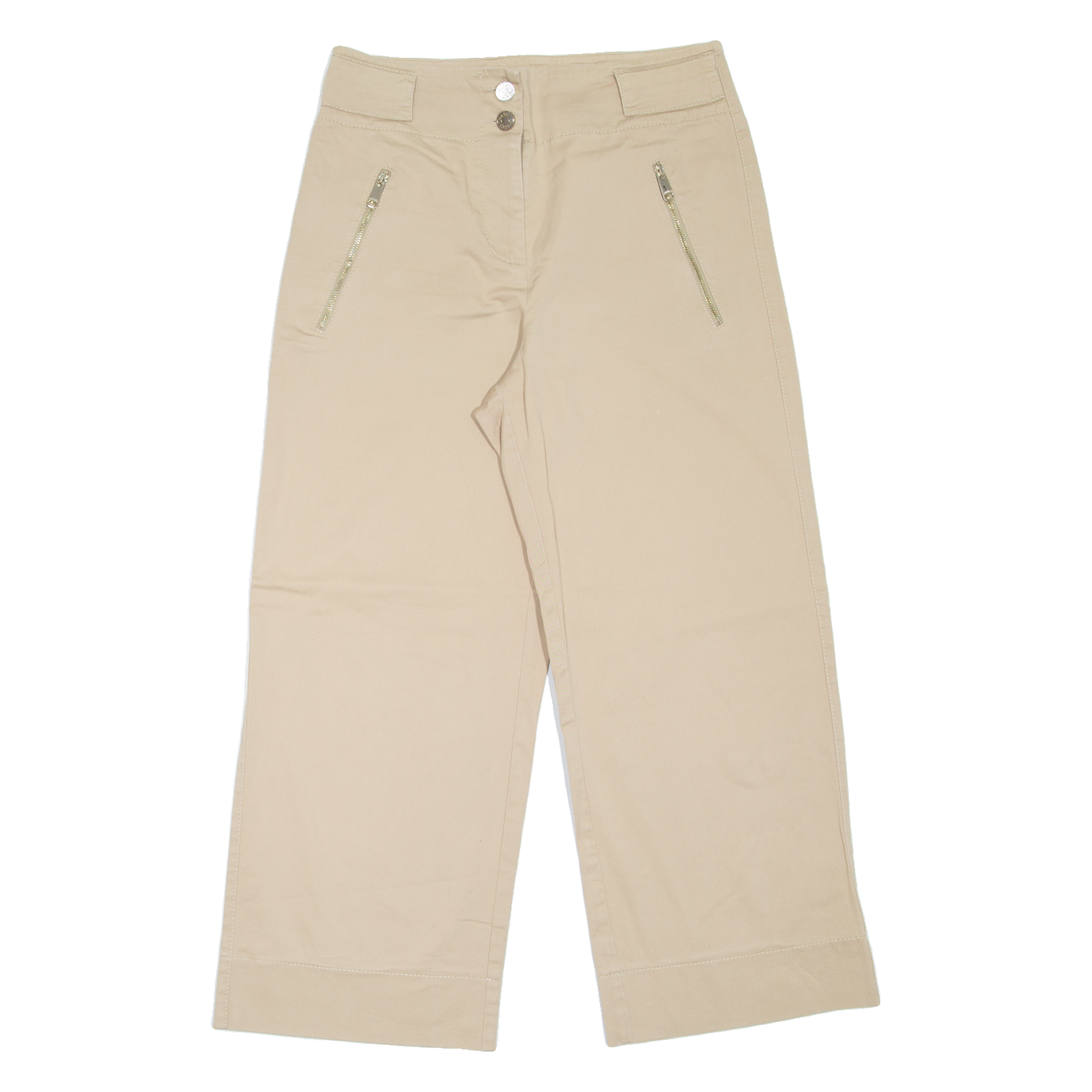 MAX&CO Womens Trousers Beige Loose Straight W30 L25 Refurbished - N/A refurbished available on Cerqular