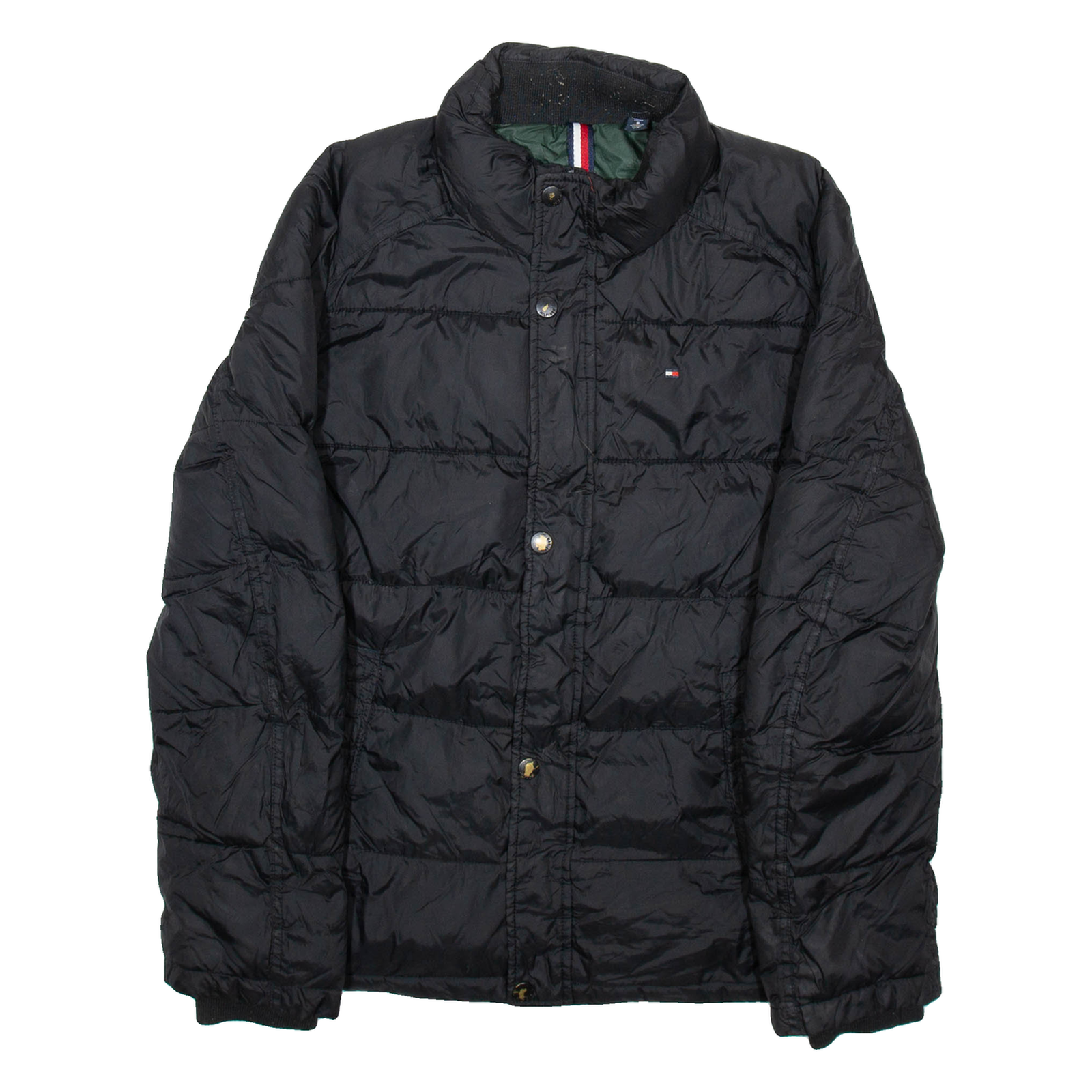 TOMMY HILFIGER Mens Puffer Coat Black Nylon S Refurbished - N/A refurbished available on Cerqular