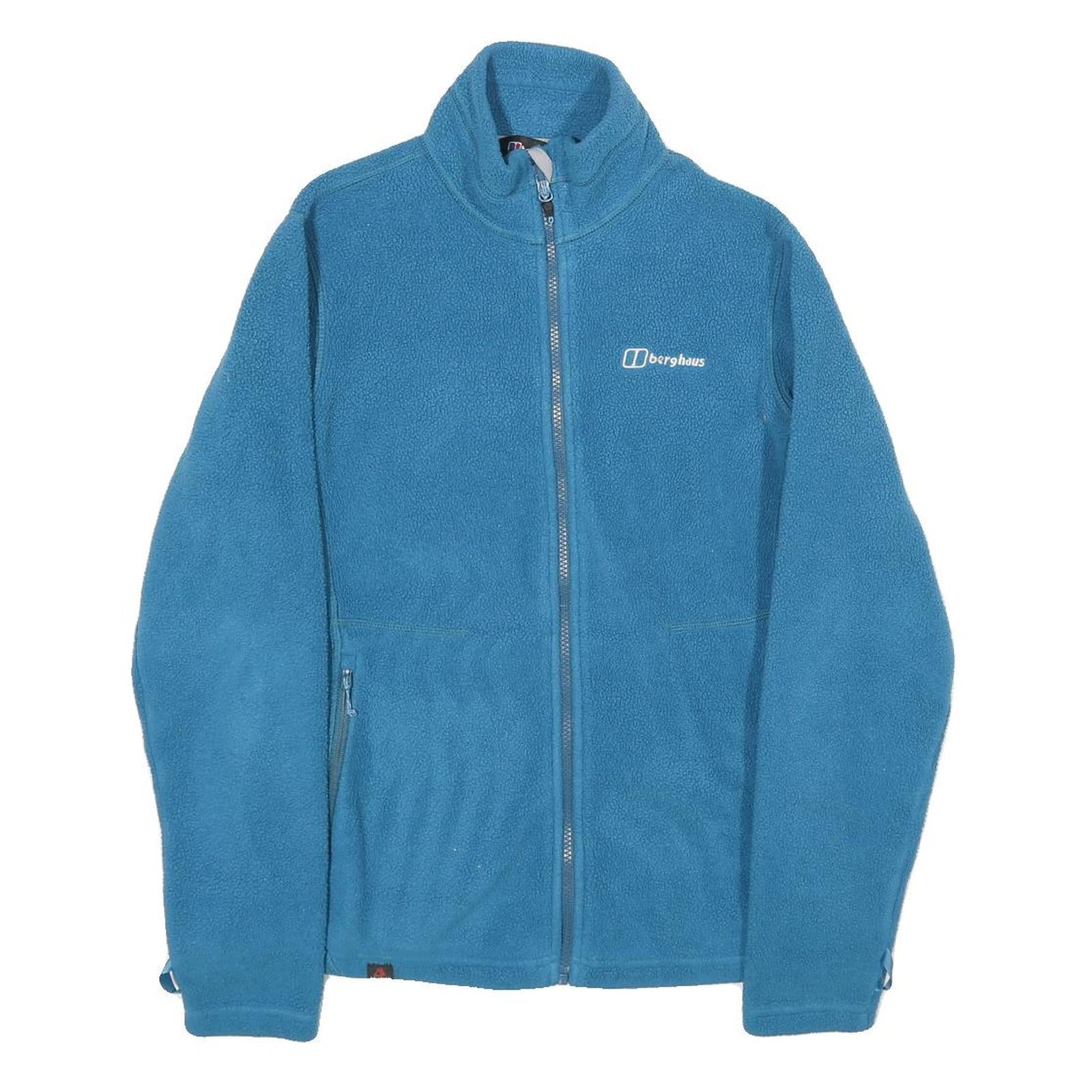 BERGHAUS Womens Blue Fleece Jacket UK 12 Polyester Zip Outdoor Warm Refurbished - N/A refurbished available on Cerqular