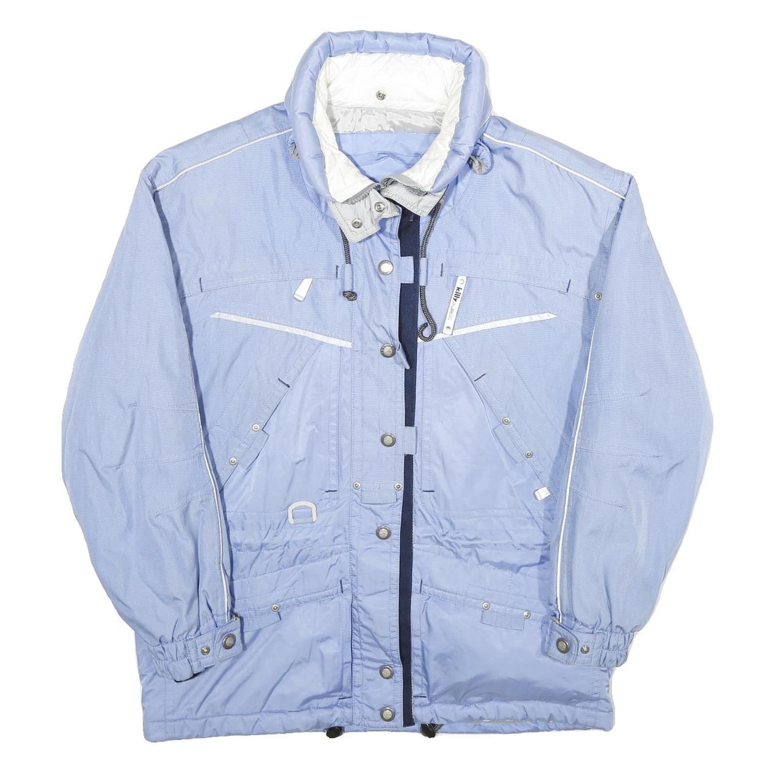 KILLY Womens Blue Polyamide Puffer Jacket UK 14 Zip Casual Winter Outdoor Refurbished - N/A refurbished available on Cerqular