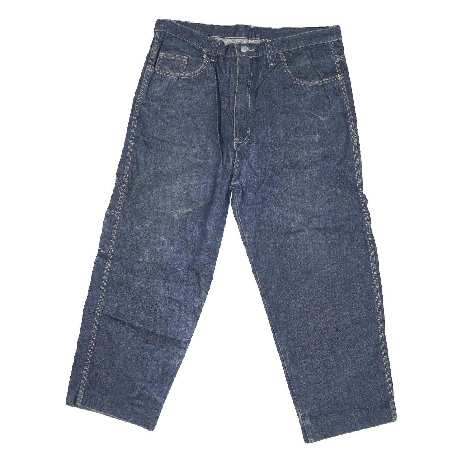 GALAPO Mens Jeans Blue Regular Straight Denim W36 L27 Workwear Style Refurbished - N/A refurbished available on Cerqular