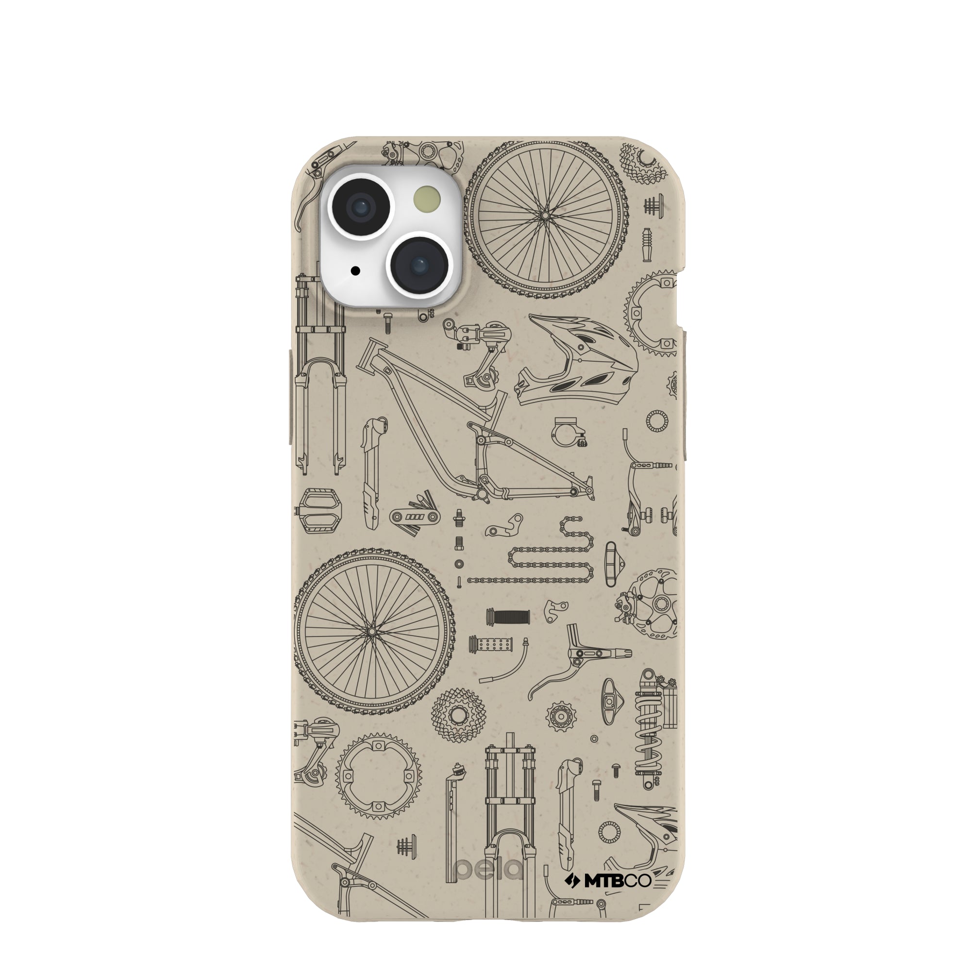 London Fog Changing Gears MTBCO iPhone 15 Plus Case Refurbished - Pela Case refurbished available on Cerqular