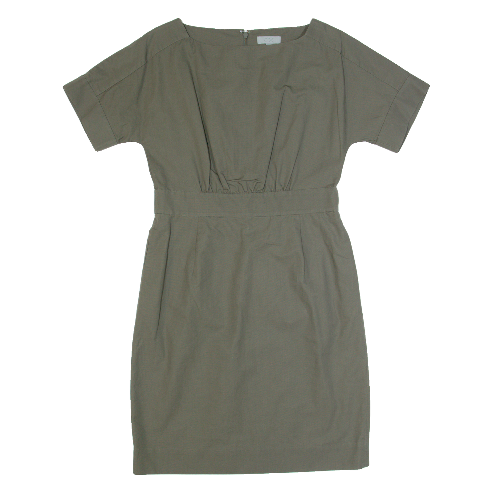 COS Womens Day Dress Green Short Sleeve Knee Length S Refurbished - N/A refurbished available on Cerqular