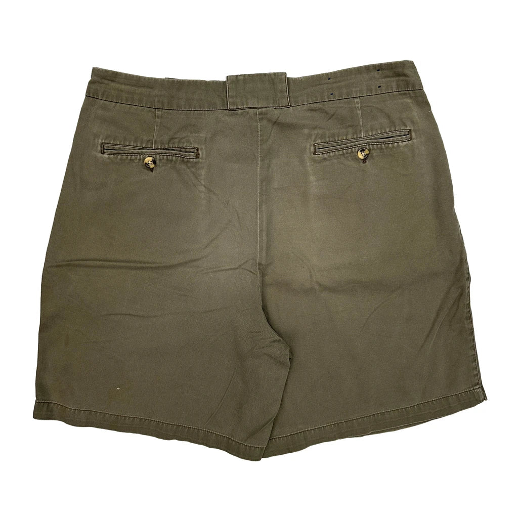Tommy Hilfiger Chino Shorts - 36W 7L Khaki Cotton Refurbished - Thrifted (note: this is a term often used to describe second- refurbished available on Cerqular
