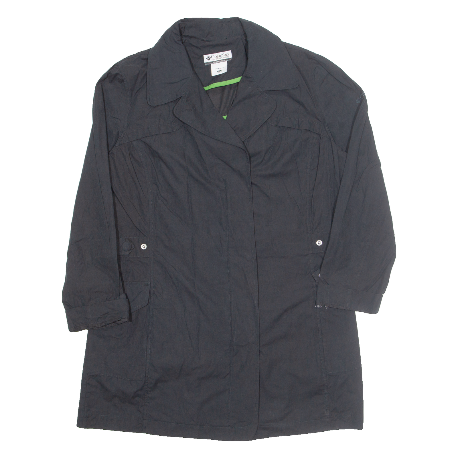 COLUMBIA Womens Trench Coat Black XL Refurbished - N/A refurbished available on Cerqular