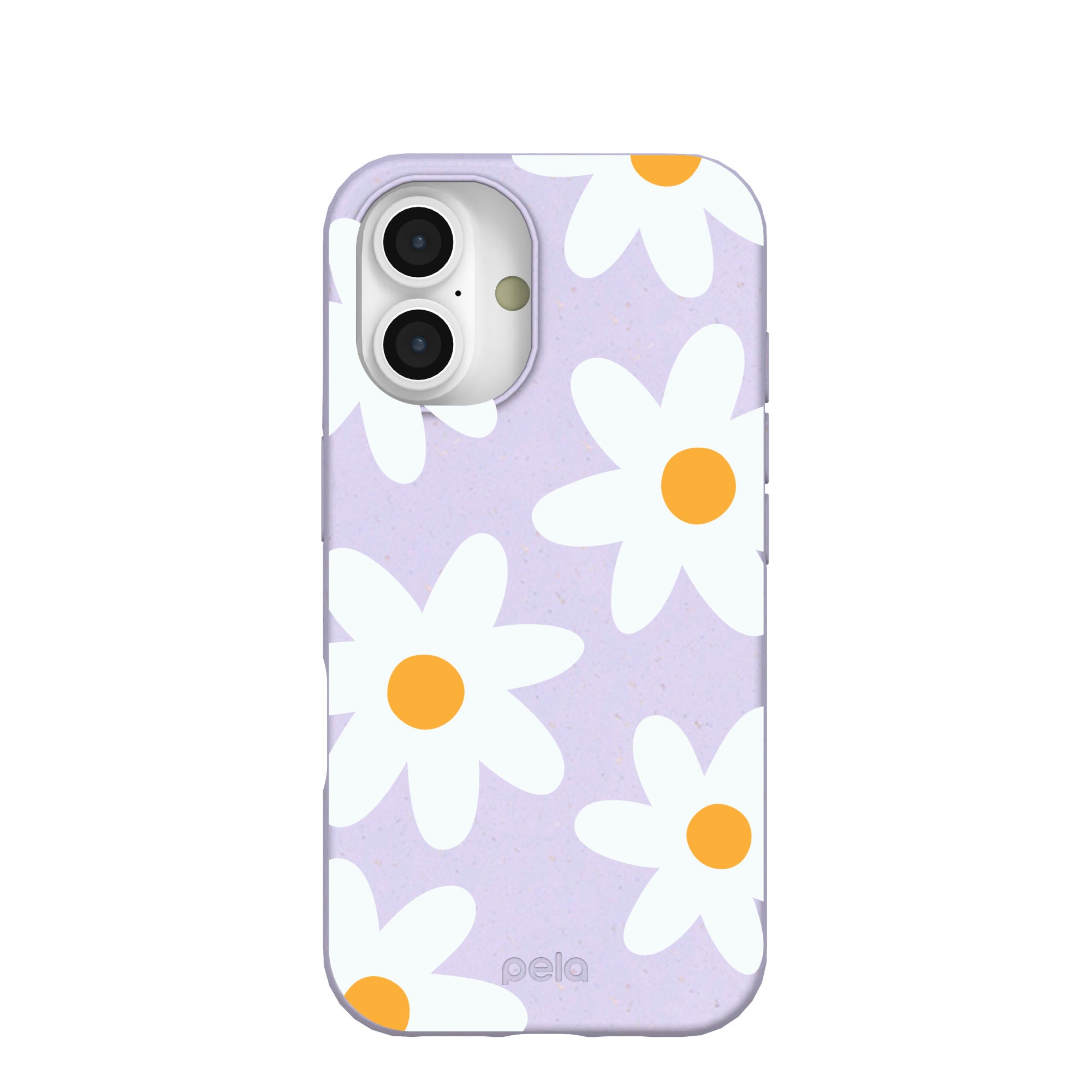 Lavender Daisy iPhone 16 Case Refurbished - Pela Case refurbished available on Cerqular